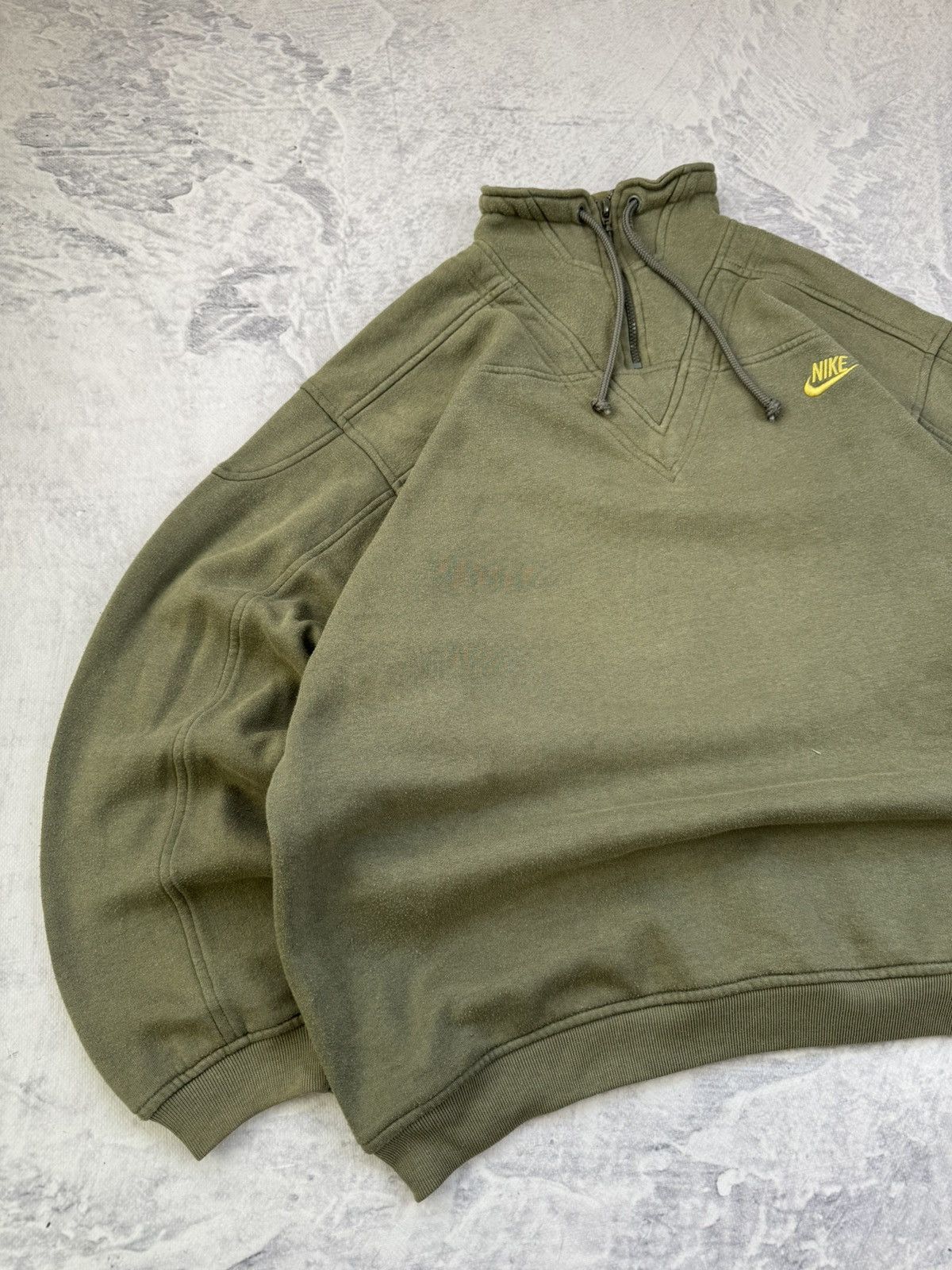 Nike × Vintage NIKE DOUBLE LOGO VINTAGE 1/3 ZIP OVERSIZE BOXY SWEATSHIRT Size US L / EU 52-54 / 3 - 4 Thumbnail