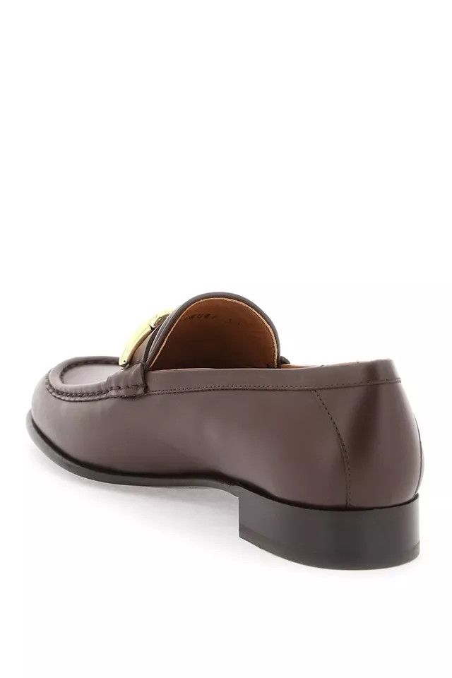 Valentino o1s22i1n0924 Vlogo Bold Edition Loafers in Brown Size US 9 / IT 39 - 3 Thumbnail