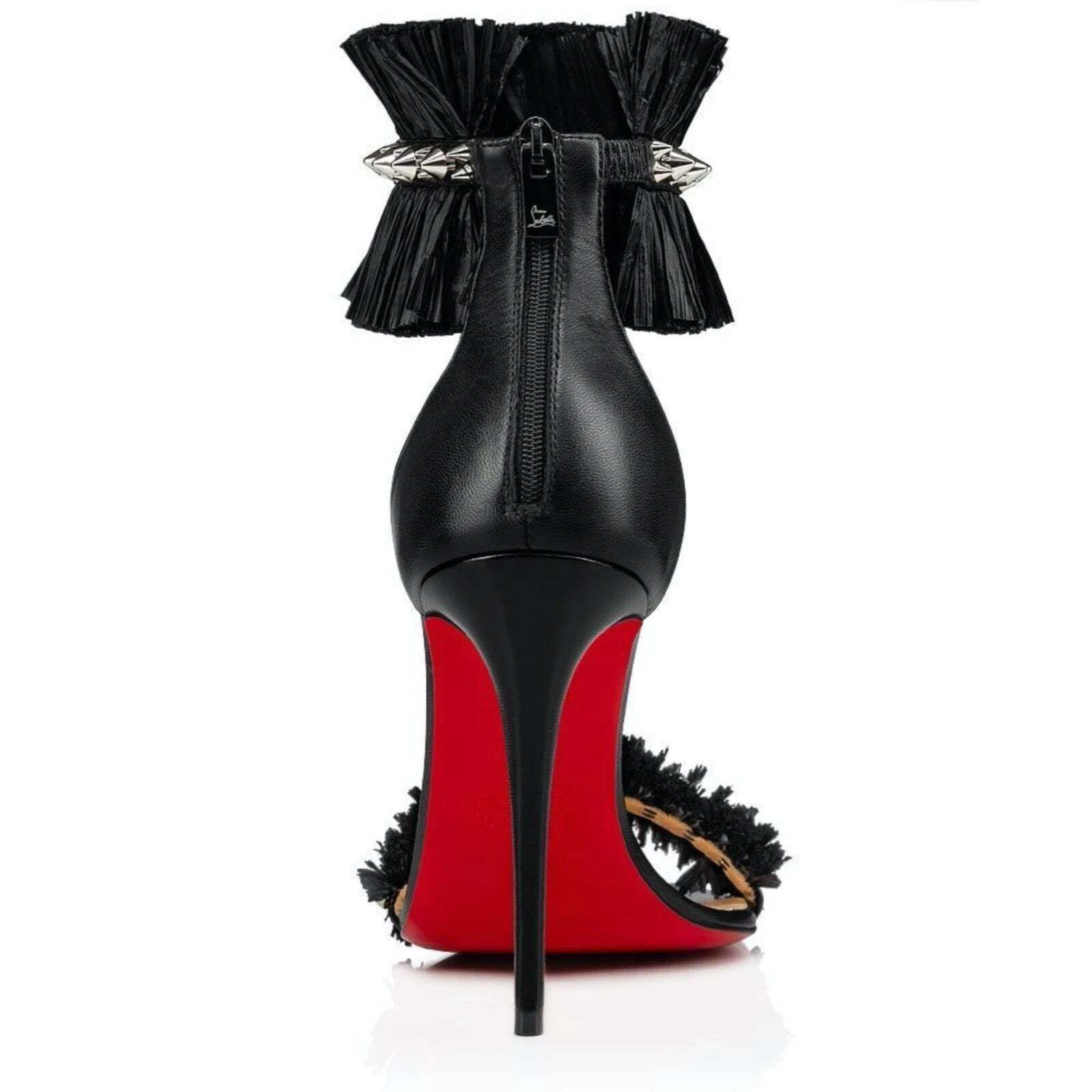Christian Louboutin Christian Louboutin Poupedou 100 Raffia Sandal Heel Pump 35 Size US 5 / IT 35 - 10 Thumbnail