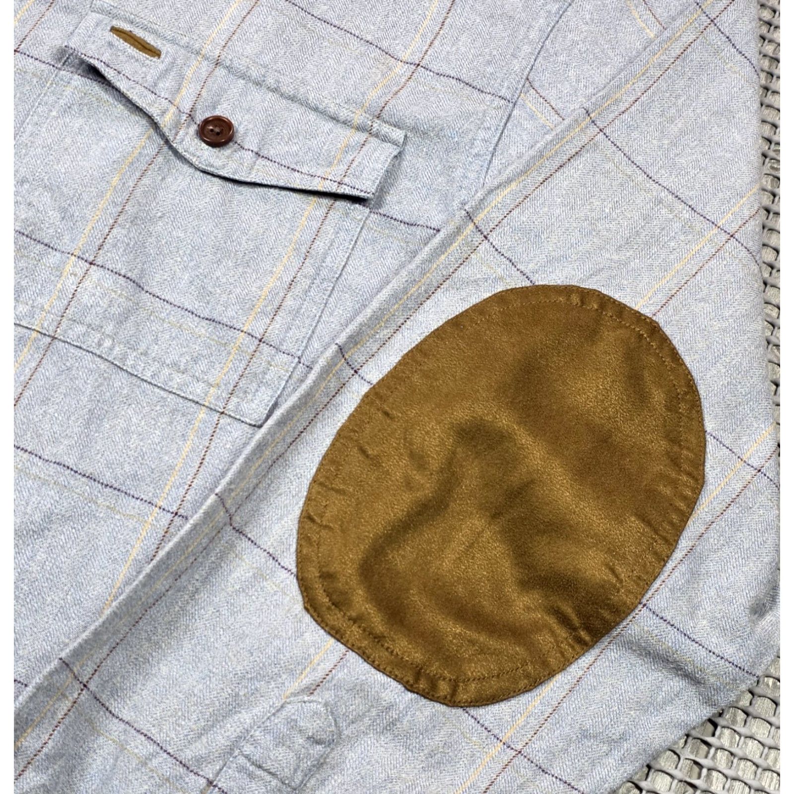 Orvis Orvis Fairbanks Shirt Mens L Button Up Flannel Gray Plaid Elbow Patch Pants? Size US L / EU 52-54 / 3 - 5 Thumbnail