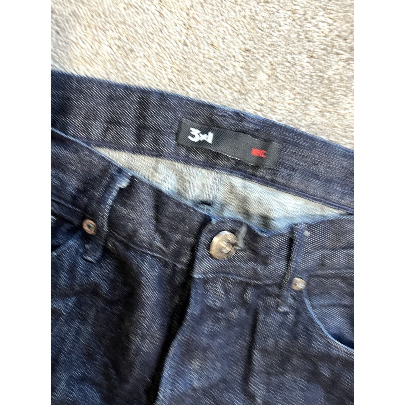 3x1 VINTAGE 3x1 Men’s NYC M4 Selvedge Straight In Maker Dark Blue 32x25 Jeans Mens Size US 32 / EU 48 - 5 Thumbnail