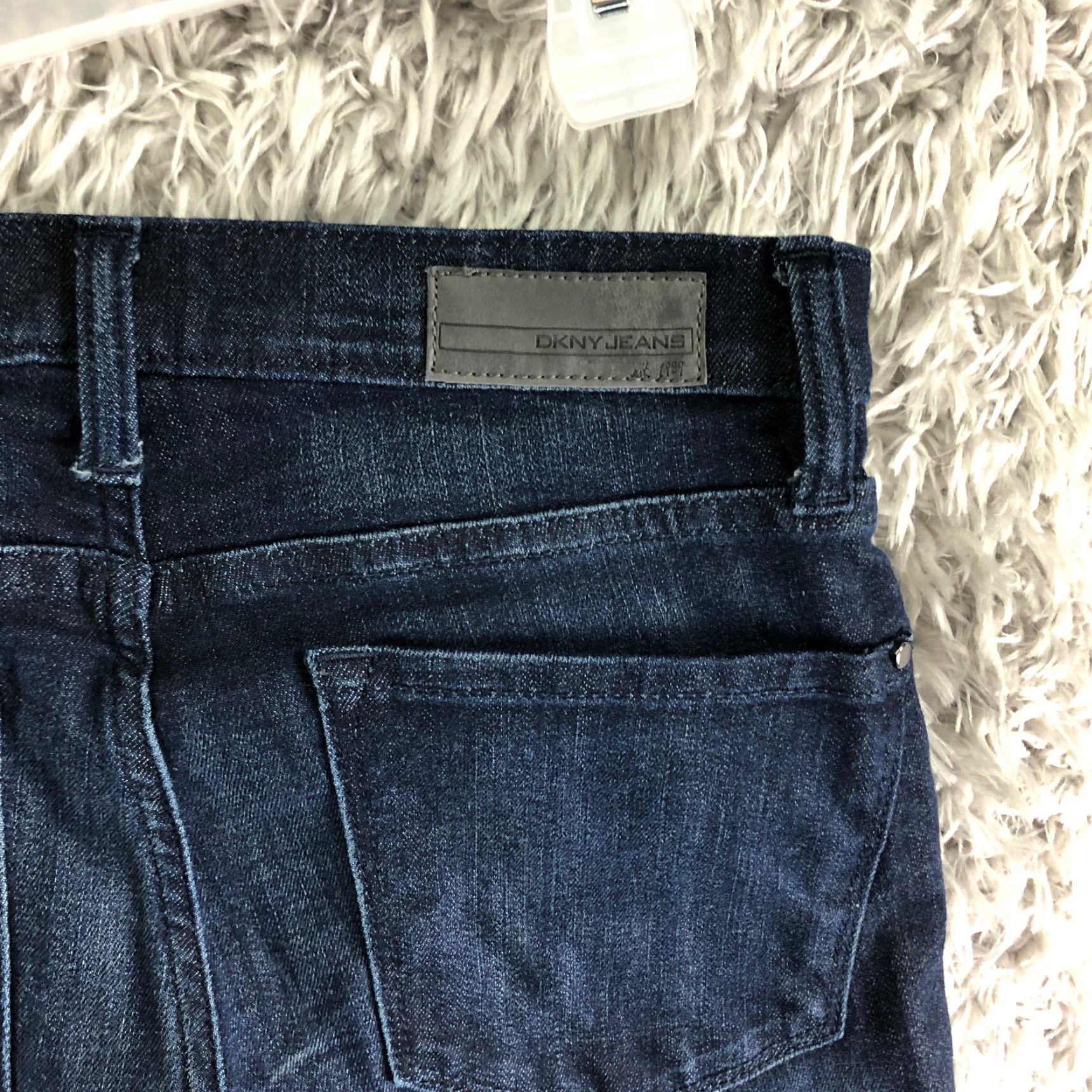 DKNY DKNY City Ultra Skinny Jeans Womens Size 2 Mid Rise Dark Wash Blue Denim Size 26" / US 2 / IT 38 - 6 Thumbnail