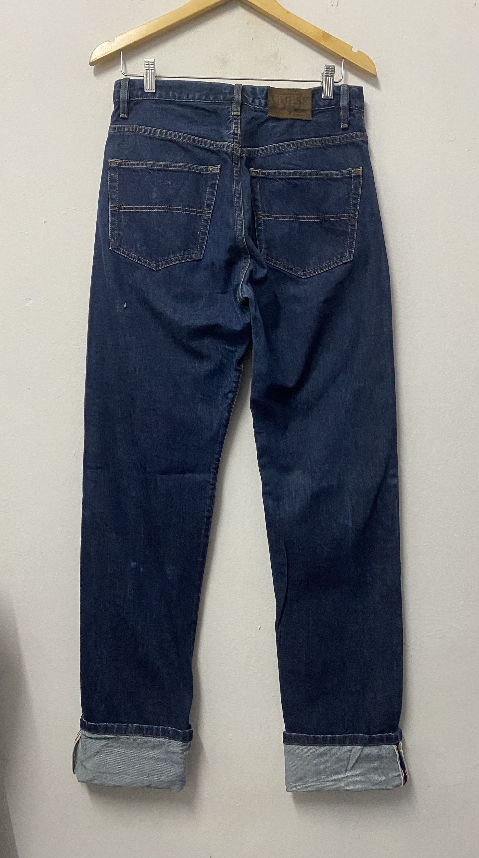 Guess Guess Selvedge Straight Fit Blue Denim Jeans Size US 31 - 2 Thumbnail