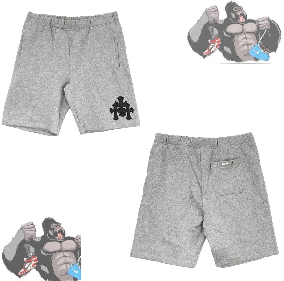 Chrome Hearts Chrome Hearts Paper Jam Cross Patch Shorts Size US 34 / EU 50 - 1 Thumbnail