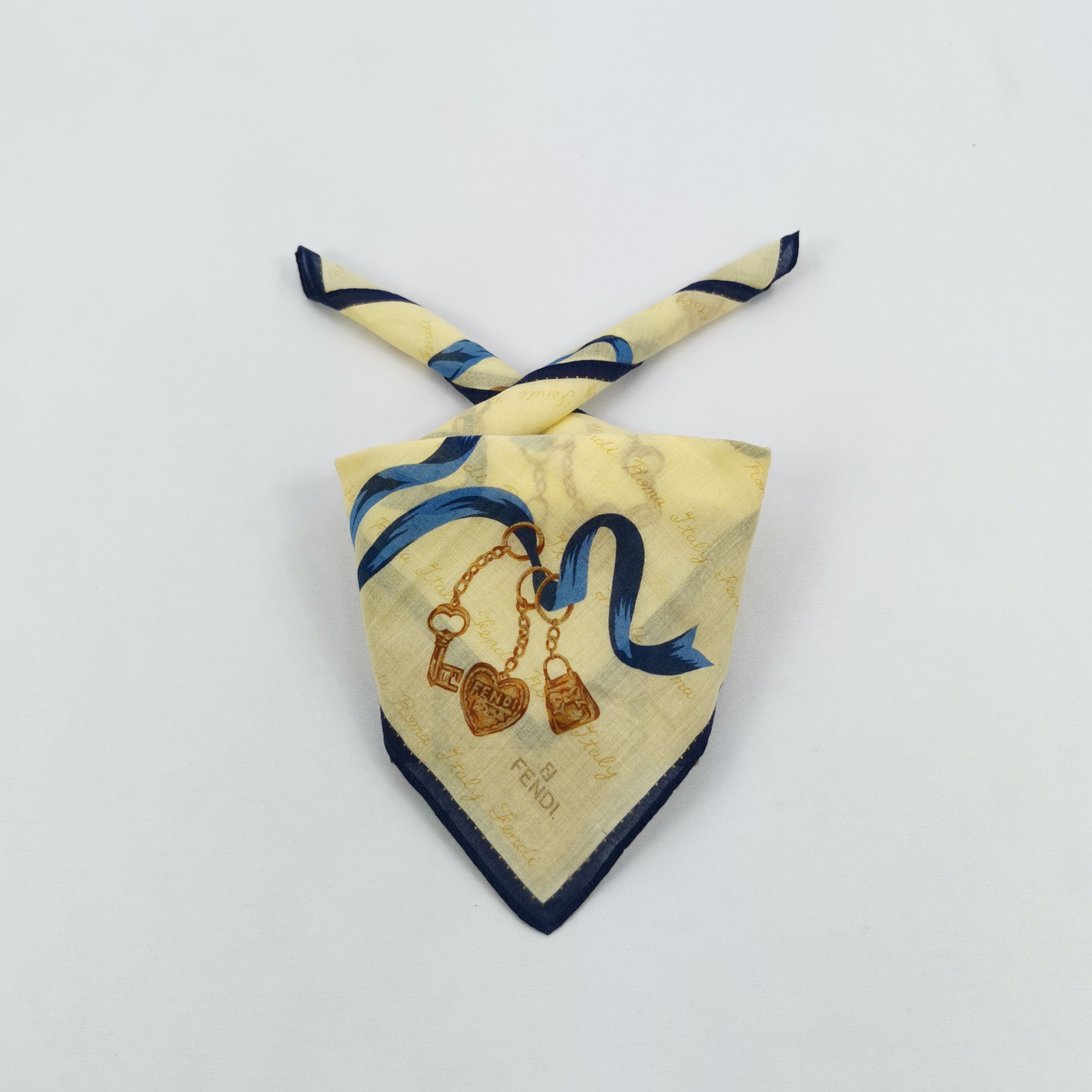 Japanese Brand × Vintage Vintage Fendi Handkerchief Neckerchief Bandana Size ONE SIZE - 1 Thumbnail