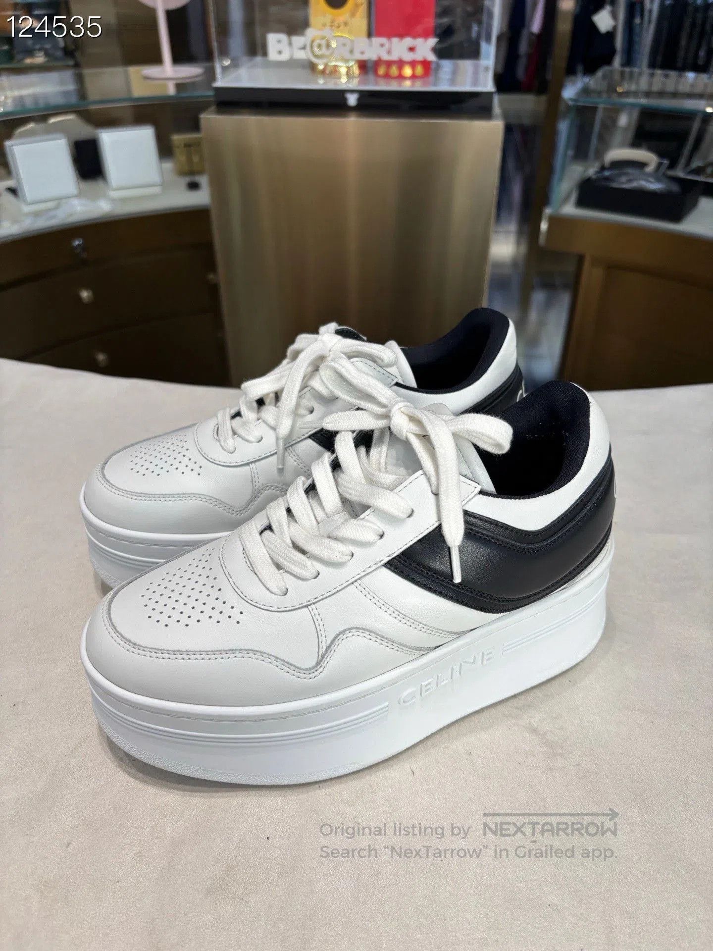 Celine Celine Platform White Sneakers. Size US 4 / IT 34 - 3 Thumbnail
