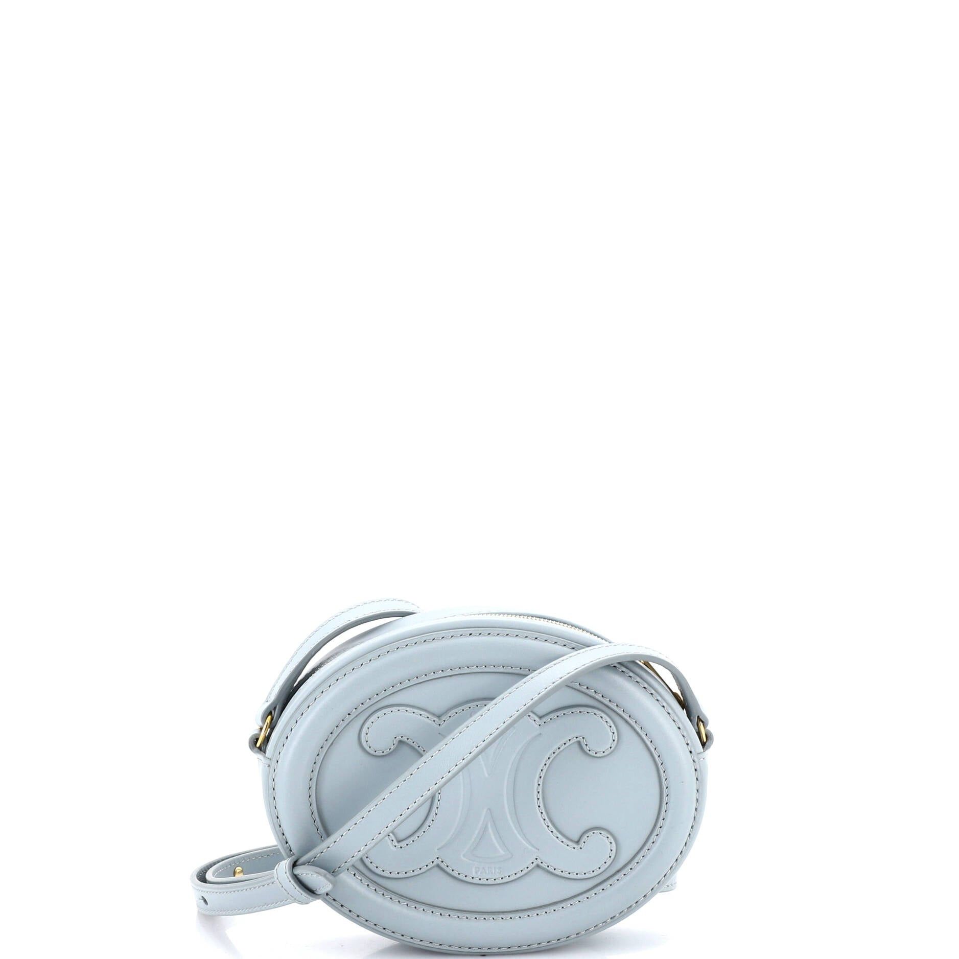 Celine Triomphe Oval Crossbody Bag, Women's