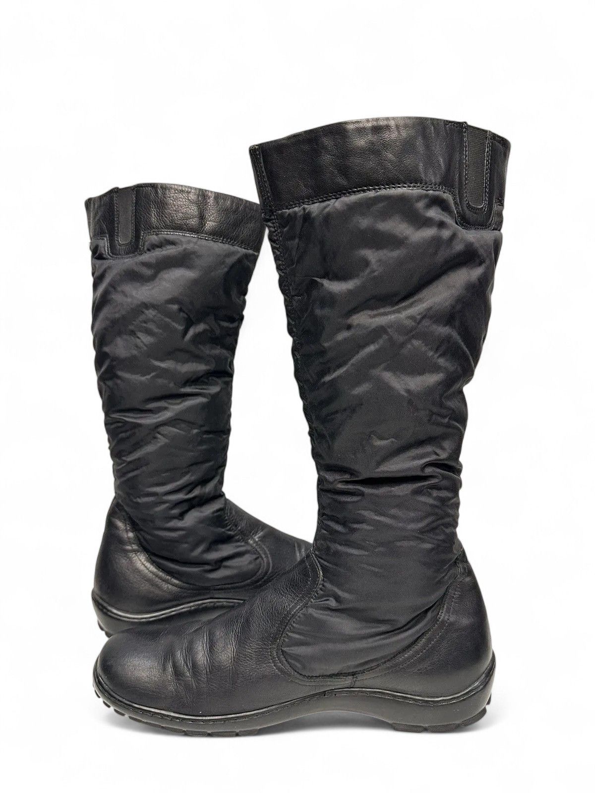 14th Addiction A.S. 98 Black Leather Vintage Boots Avantgarde Street Style Size US 10 / IT 40 - 8 Thumbnail