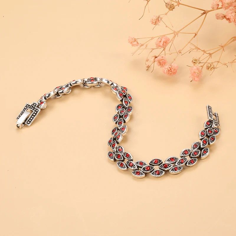 Jewelry Oval Eye Crystal Bangles Bracelets Size ONE SIZE - 2 Thumbnail