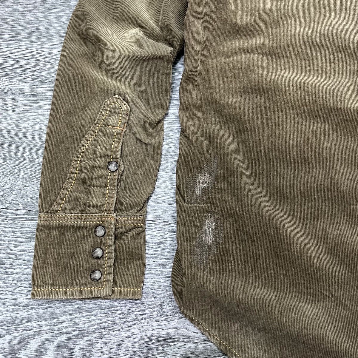 GOA Genuin Vintage GOA - Distressed Corduroy Wested ShirtStudded Size US M / EU 48-50 / 2 - 11 Thumbnail
