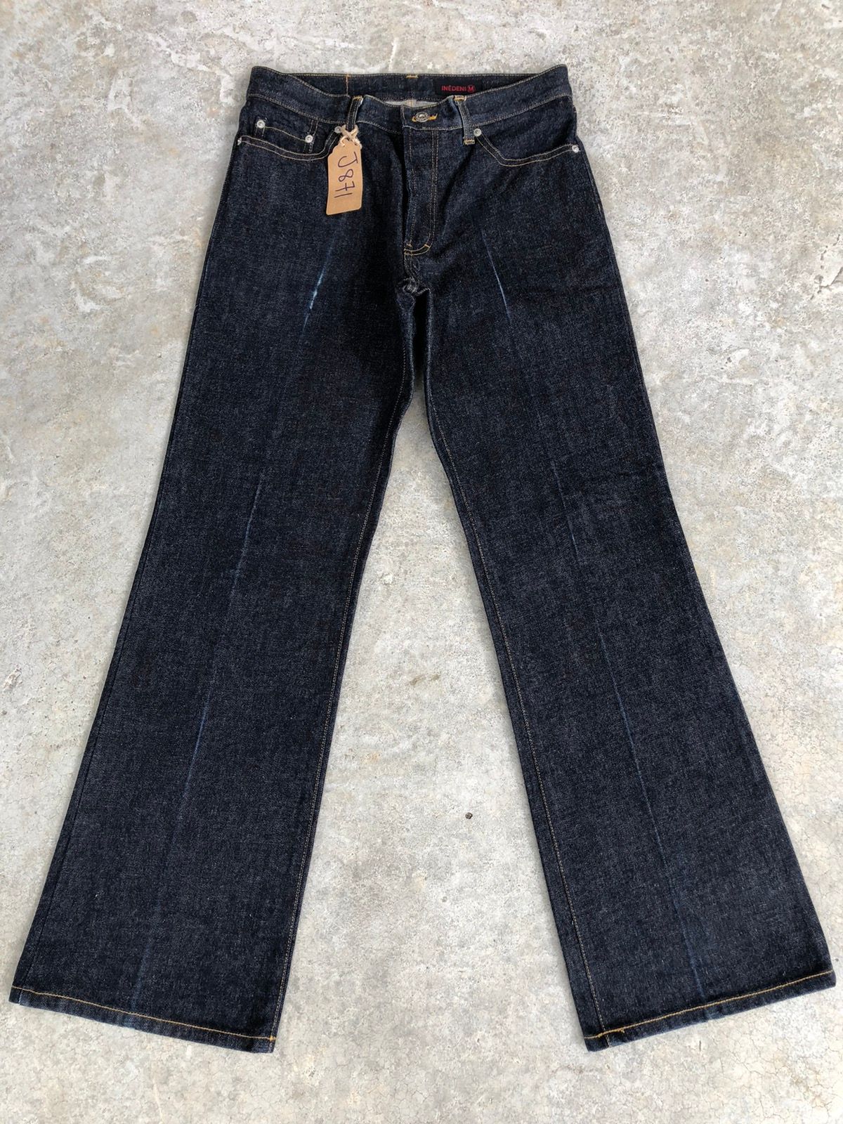 Pre-owned Yohji Yamamoto Ined Hommes Flared Jeans  In Blue