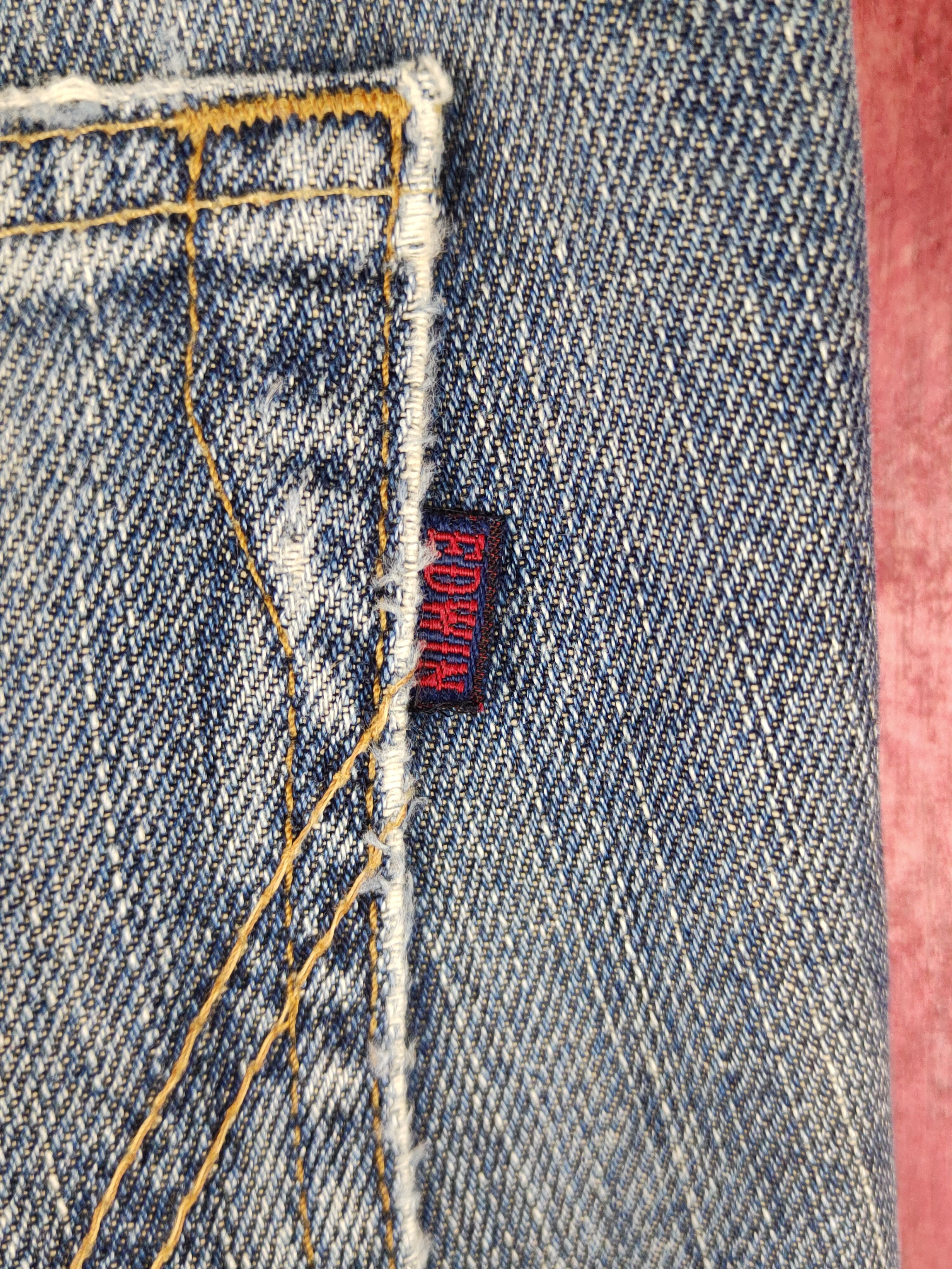 Edwin Edwin Dark Blue Faded Distressed Ripped Jeans #S2310 Size US 34 / EU 50 - 11 Thumbnail