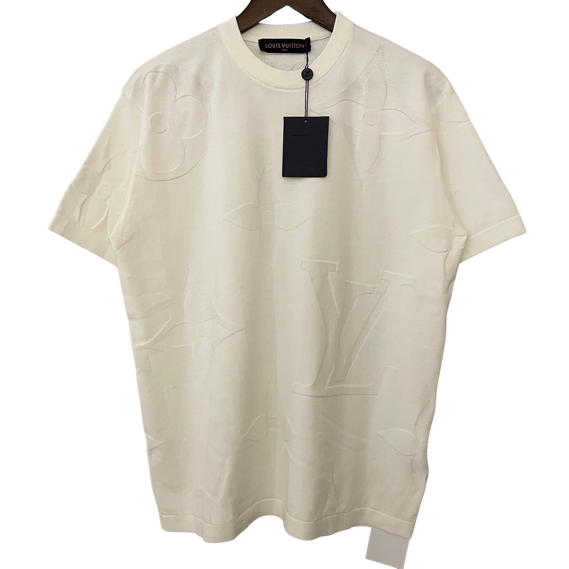 Louis Vuitton Louis Vuitton Embossed Monogram Knit T-Shirt XL Size US XL / EU 56 / 4 - 1 Thumbnail