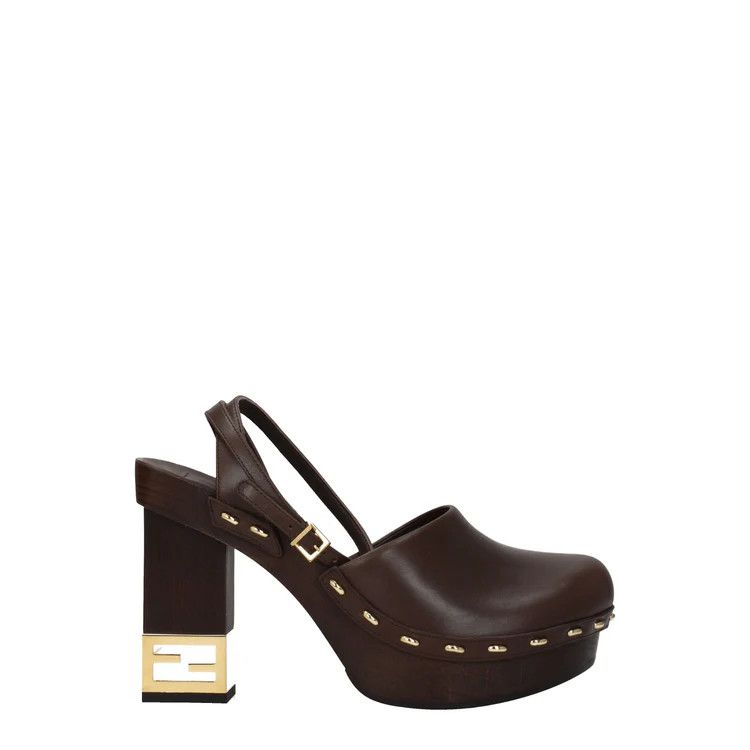 Fendi ob1o1e1124 Leather Sandals in Brown Size US 9 / IT 39 - 1 Thumbnail