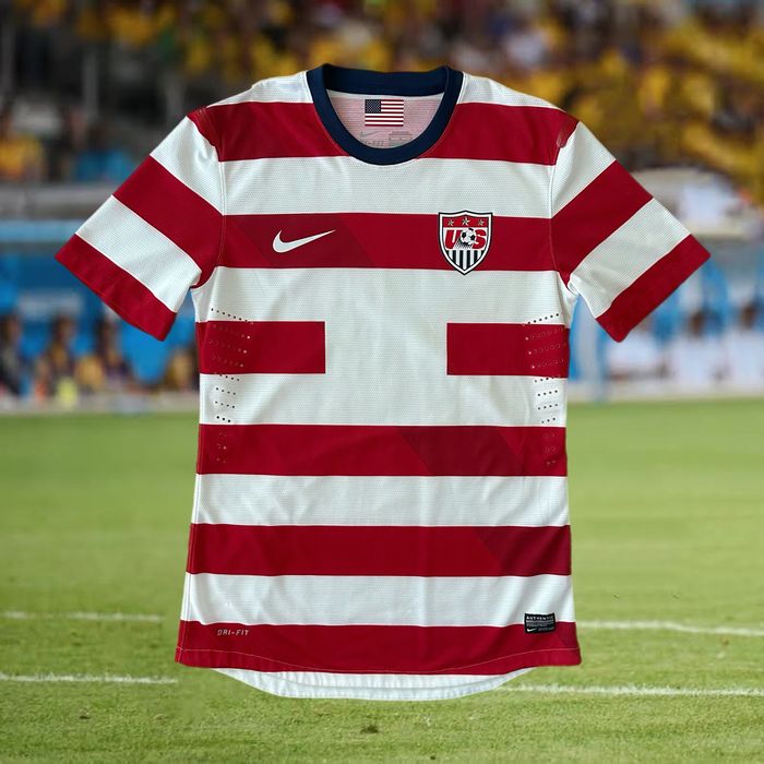 Nike USA 2012/13 Player Issue 'Waldo' Home Soccer Jersey Grailed