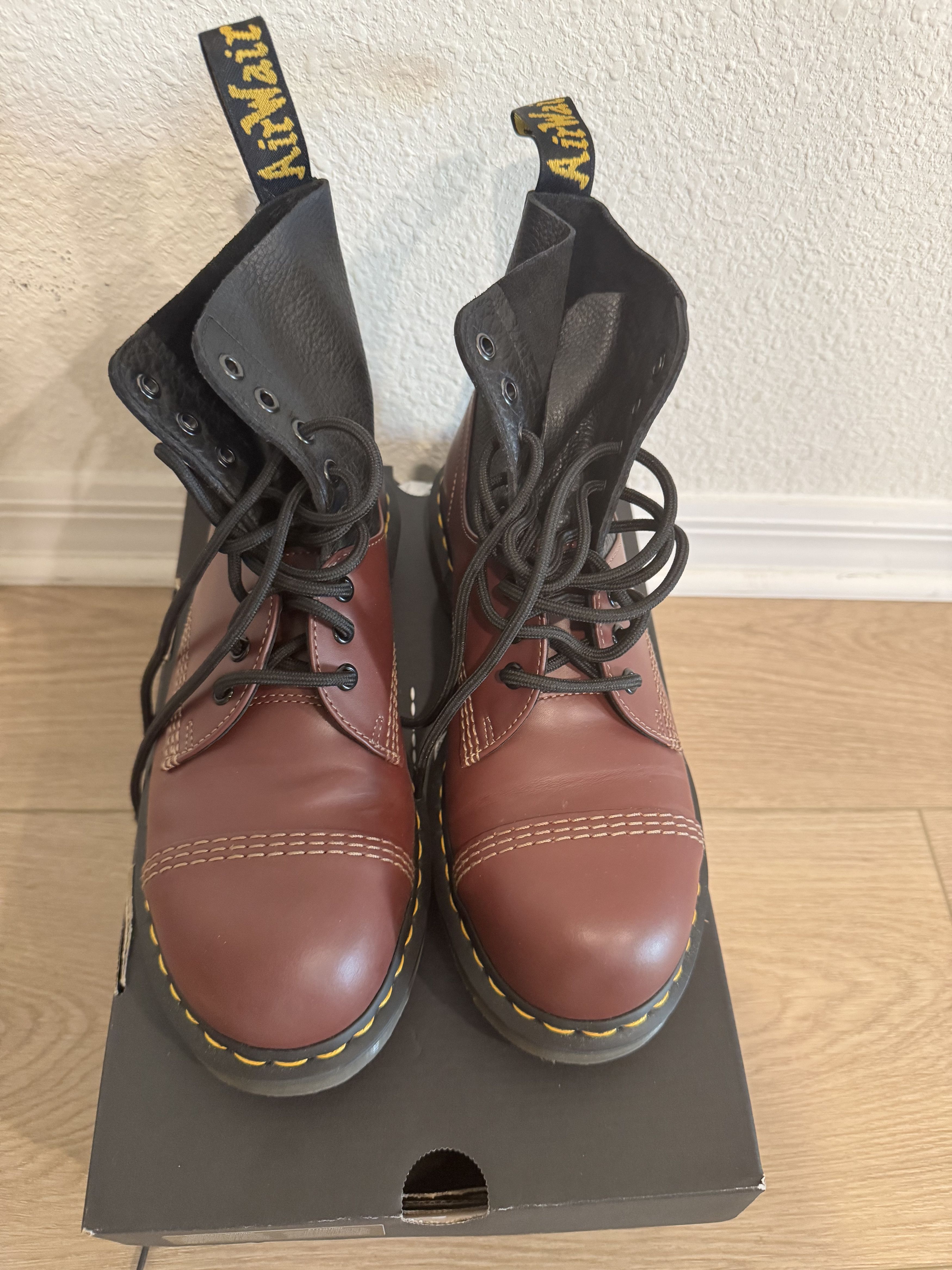 Dr. Martens × MM6 MM6 MARGIELA / DOC MARTINS STEEL TOE BOOT Size US 8 / EU 41 - 7 Thumbnail