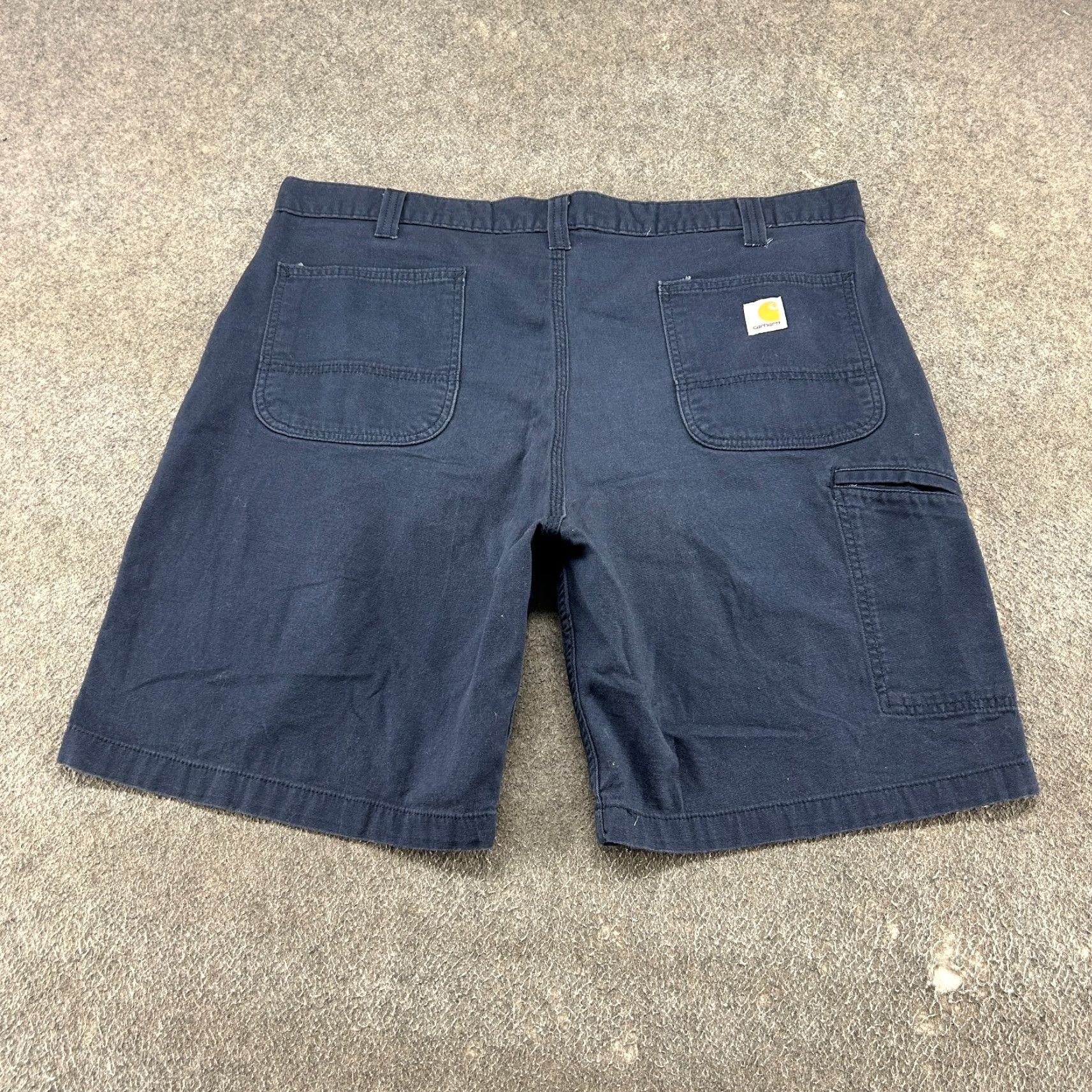 Carhartt Carhartt Shorts Mens 40 Blue Cargo 5-Pocket Relaxed Fit Canvas Workwear Rugged Flex Baggy Casual 90s Mens Medium? Size US 40 / EU 56 - 7 Thumbnail