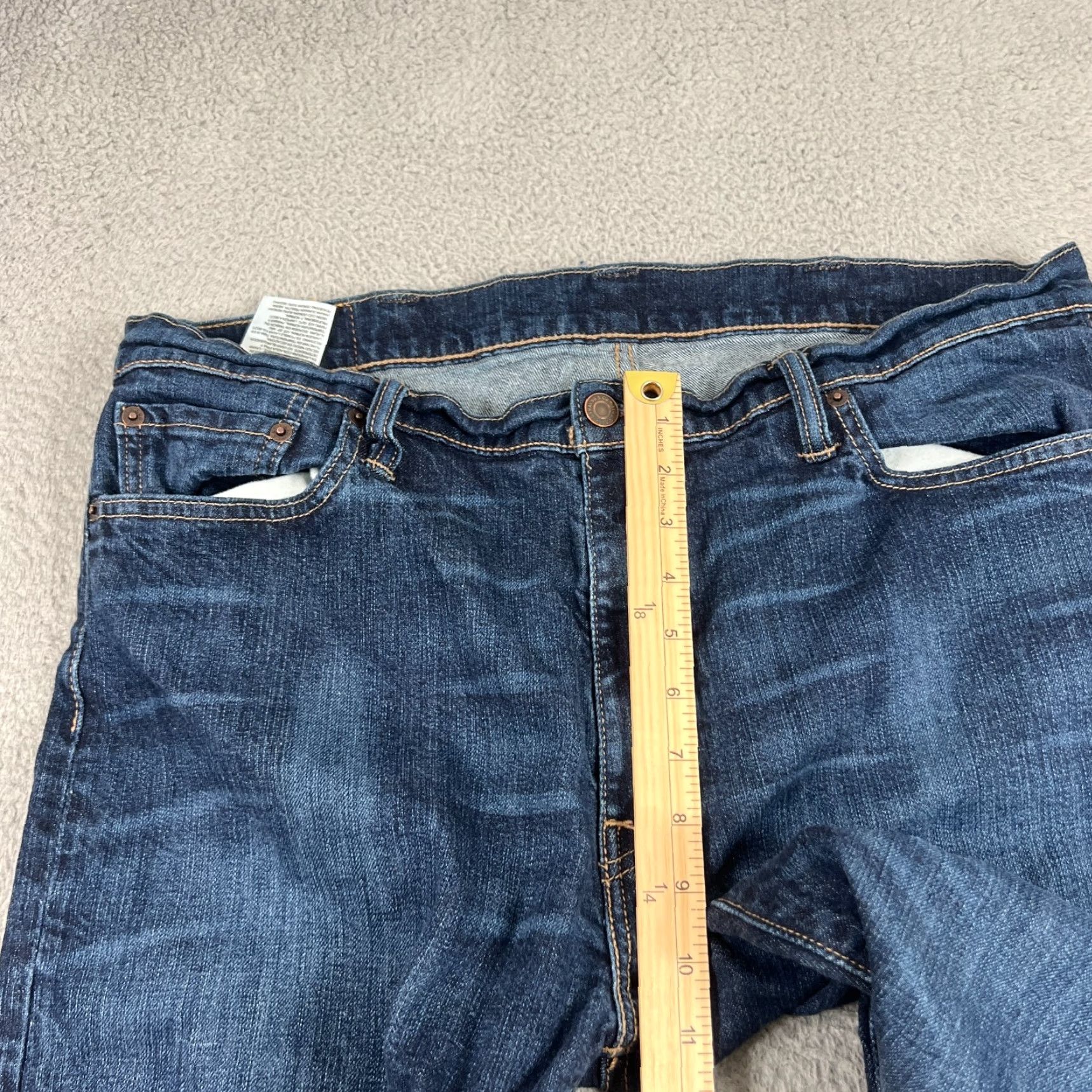 Levi's Levi's 504 Jeans Men's Regular Straight Fit 38x30 Blue Denim Size US 38 / EU 54 - 4 Thumbnail