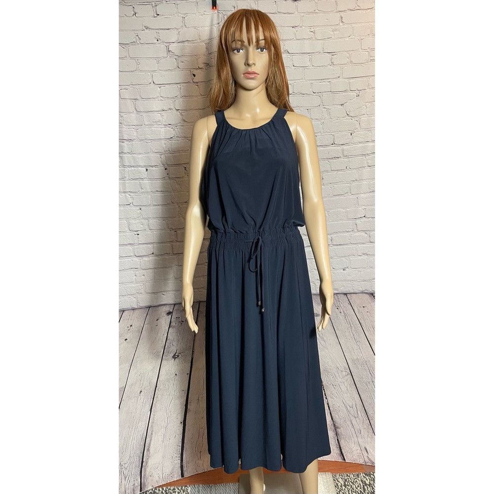 Tommy Hilfiger NWT New $129 Tommy Hilfiger Halter Neck Jersey Smocked Wais Size XL / US 12-14 / IT 48-50 - 2 Thumbnail