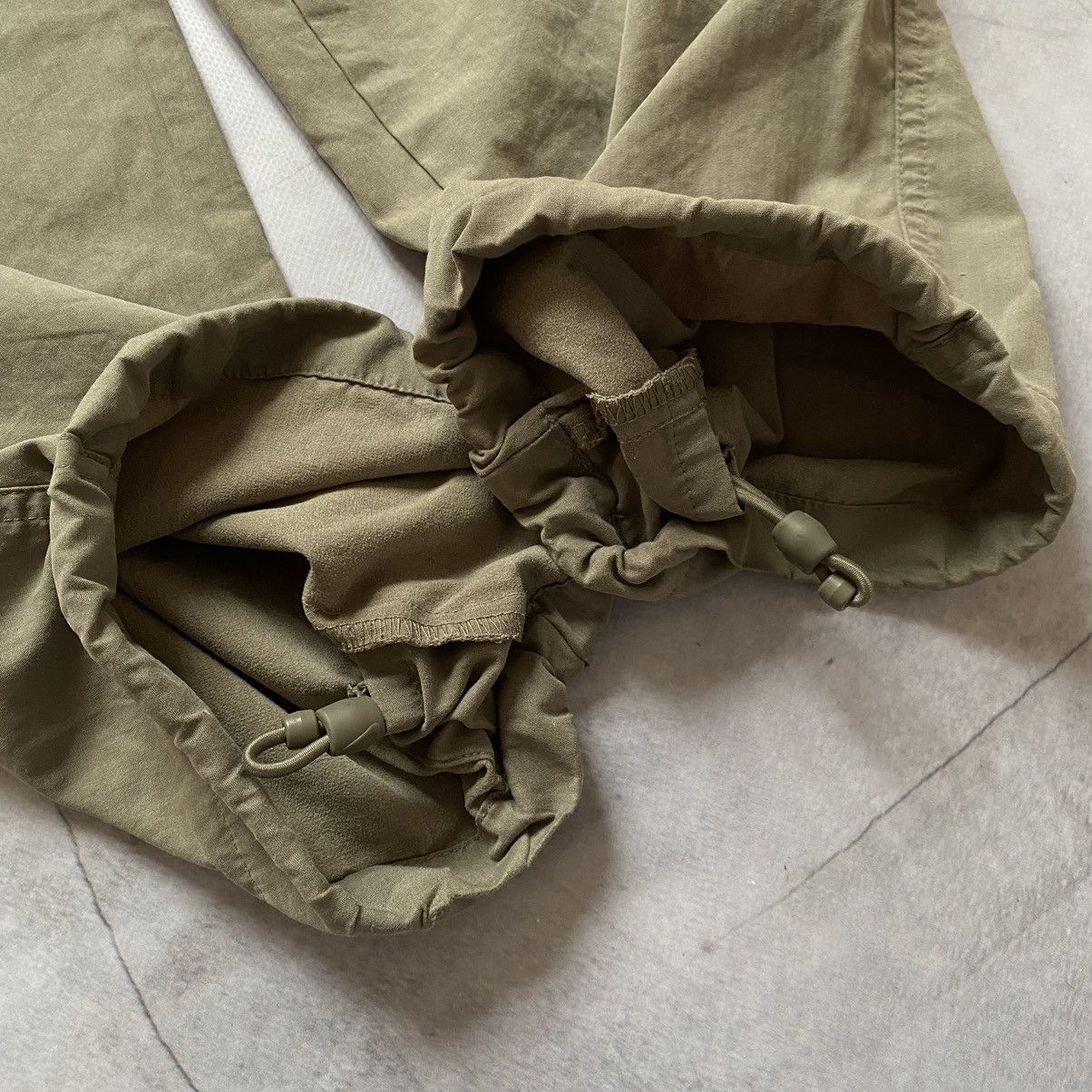 Japanese Brand × Nike × Vintage Y2K Nike Vintage Faded Cargo Parachute Green Pants Size US 31 - 5 Thumbnail