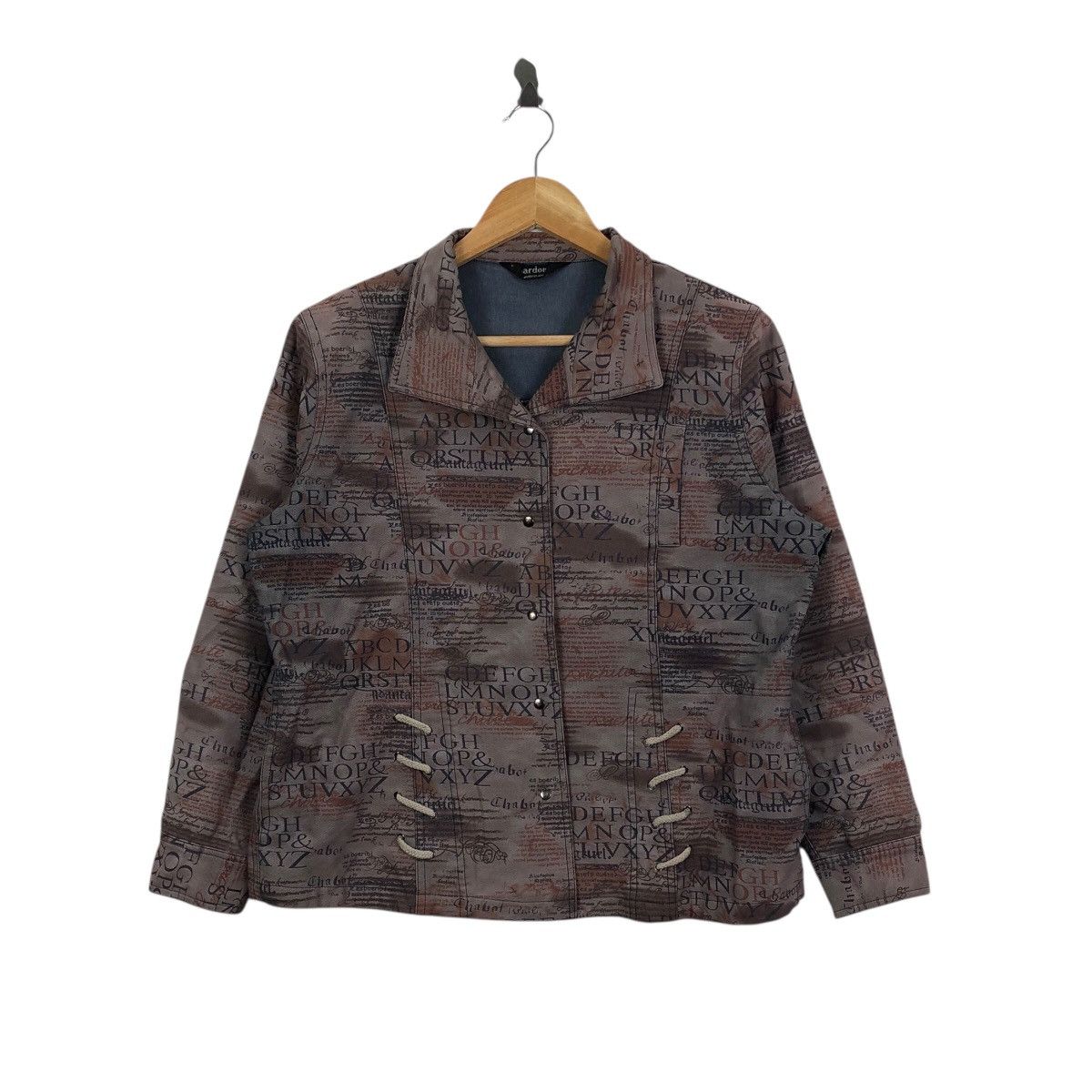 Vintage Vintage CHARDONNE ARTWORK Alphabet Seditionaries Jacket Size M / US 6-8 / IT 42-44 - 1 Thumbnail