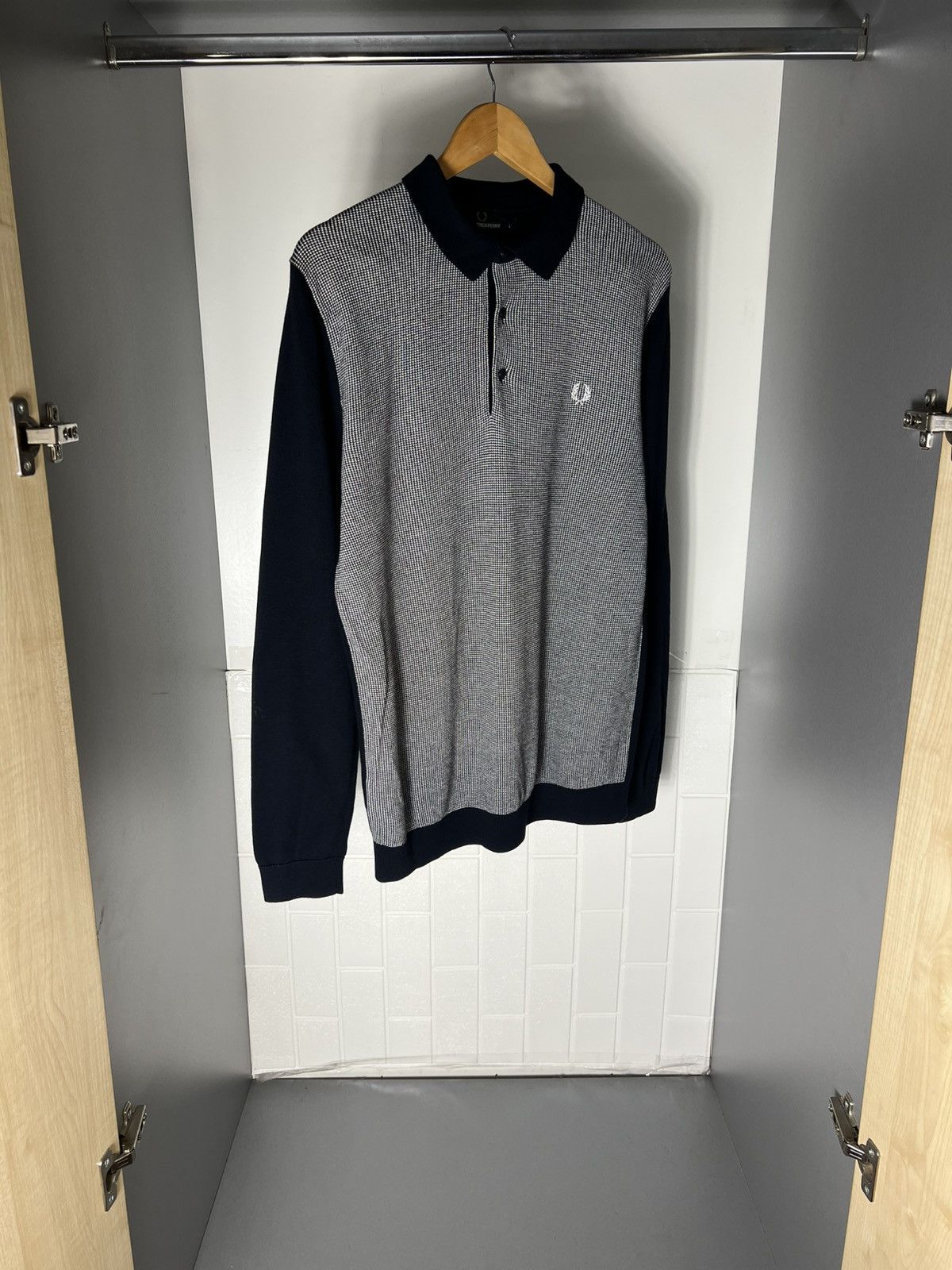 Fred Perry VINTAGE FRED PERRY LONG SLEEVE POLO CASUAL DESIGNER DELUX Size US L / EU 52-54 / 3 - 5 Thumbnail