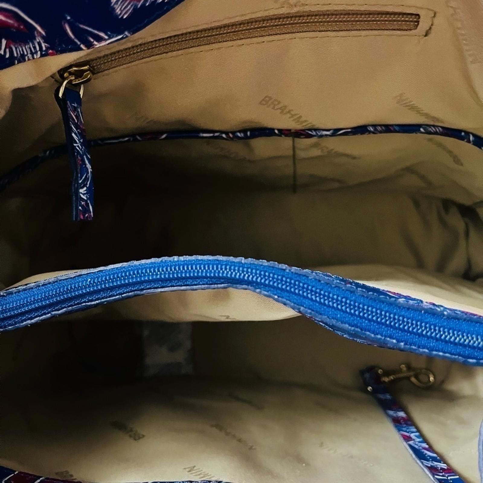 BRAHMIN Brahmin Giora Vista Blue Torrone Floral Shoulder Bag NWT Size ONE SIZE - 9 Thumbnail