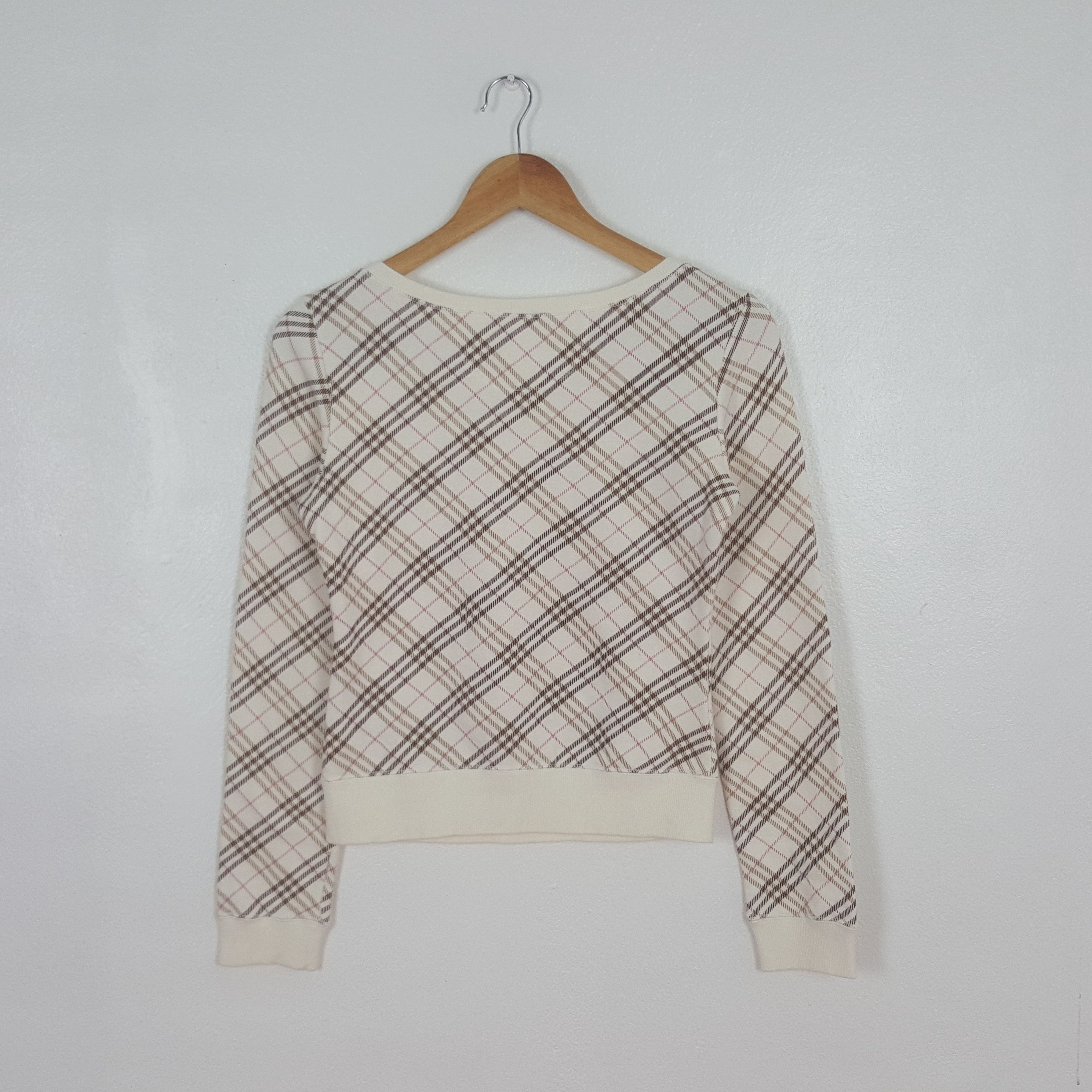 Burberry Vintage Burberry London Nova Check Sweatshirt C316N27 Size US XS / EU 42 / 0 - 3 Thumbnail