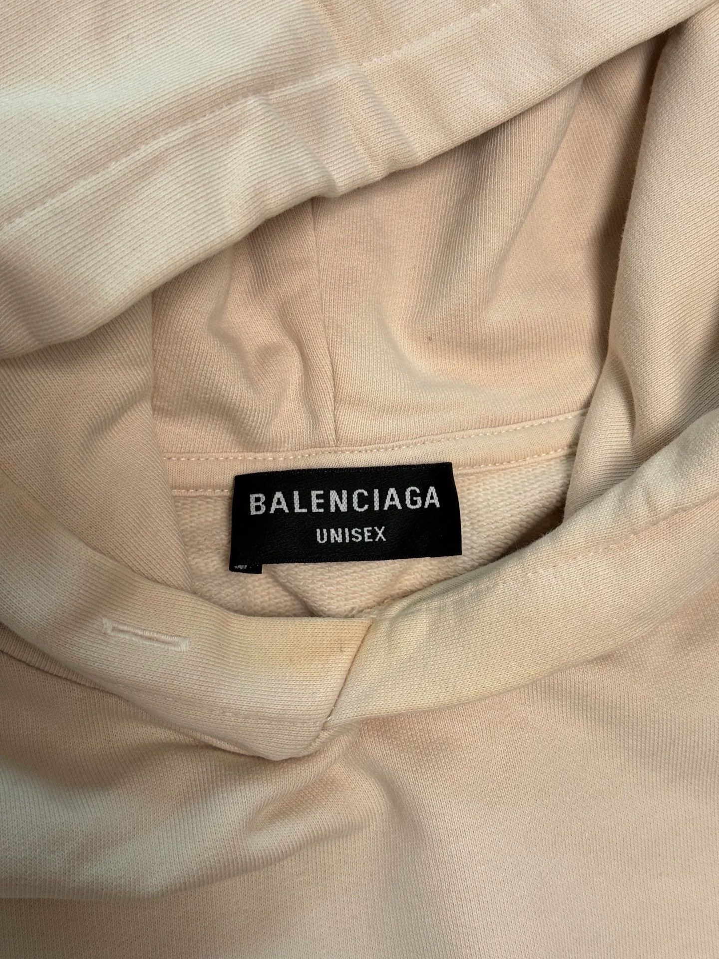 Balenciaga Balenciaga WW Excl Logo Hoodie Cream 3 Size US L / EU 52-54 / 3 - 7 Thumbnail