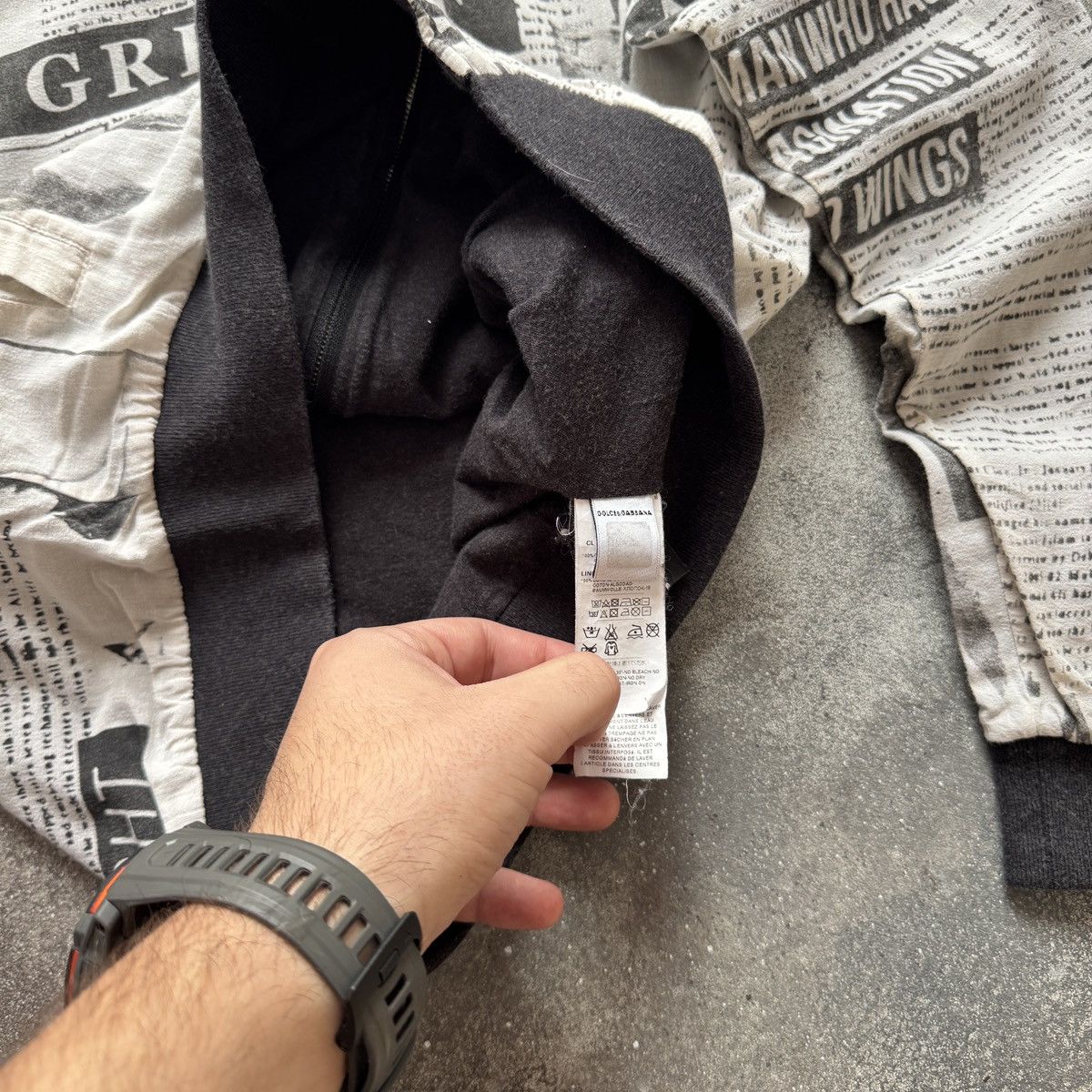 Dolce & Gabbana D&G Dolce & Gabbana x Mohamed Ali Gazette Printed Zip Hoodie Size XS / US 0-2 / IT 36-38 - 13 Thumbnail