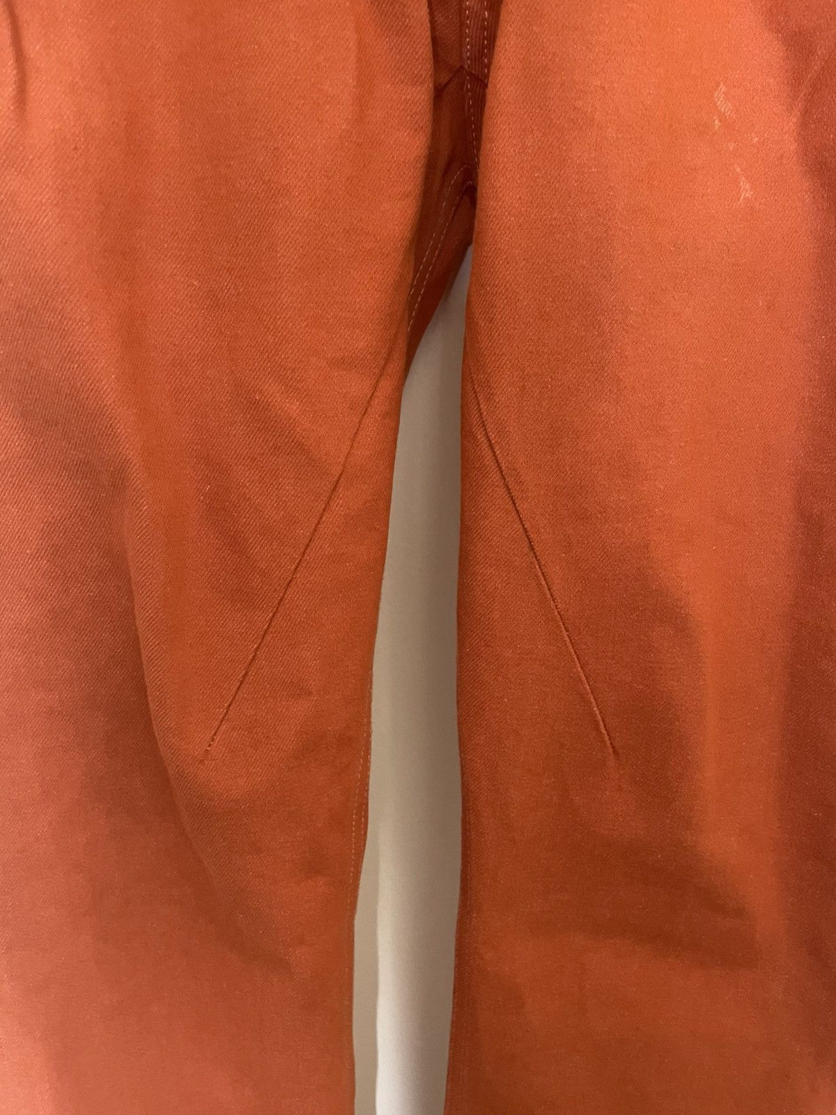 Rick Owens Rick Owens Detroit cut orange 14oz Japanese selvedge jeans Size US 31 - 6 Thumbnail