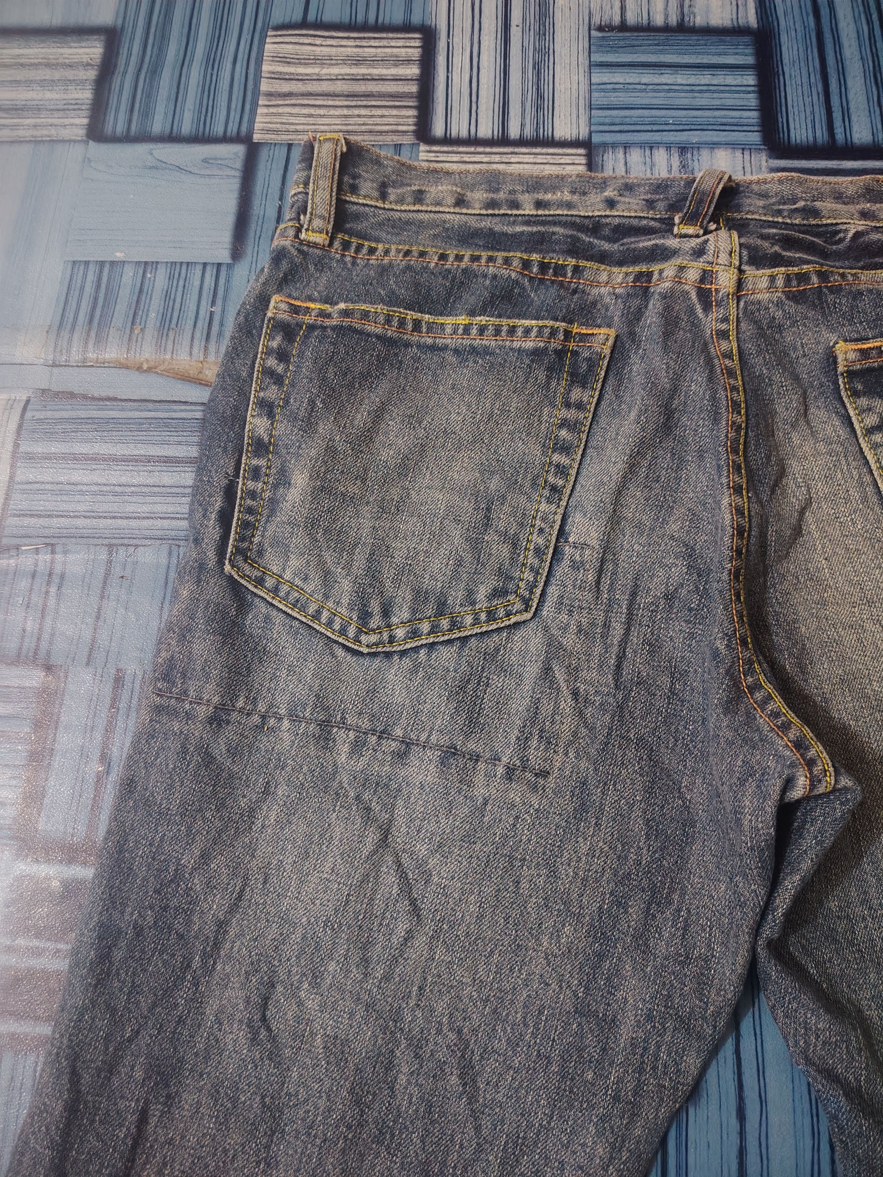 PPFM Japanese PPFM Distressed Jeans Size US 31 - 19 Thumbnail