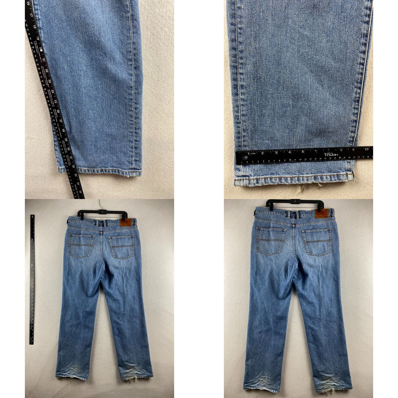 Tommy Bahama Tommy Bahama Jeans Mens 36 Blue Classic Fit Straight Distressed Denim Jeans Size US 36 / EU 52 - 9 Thumbnail
