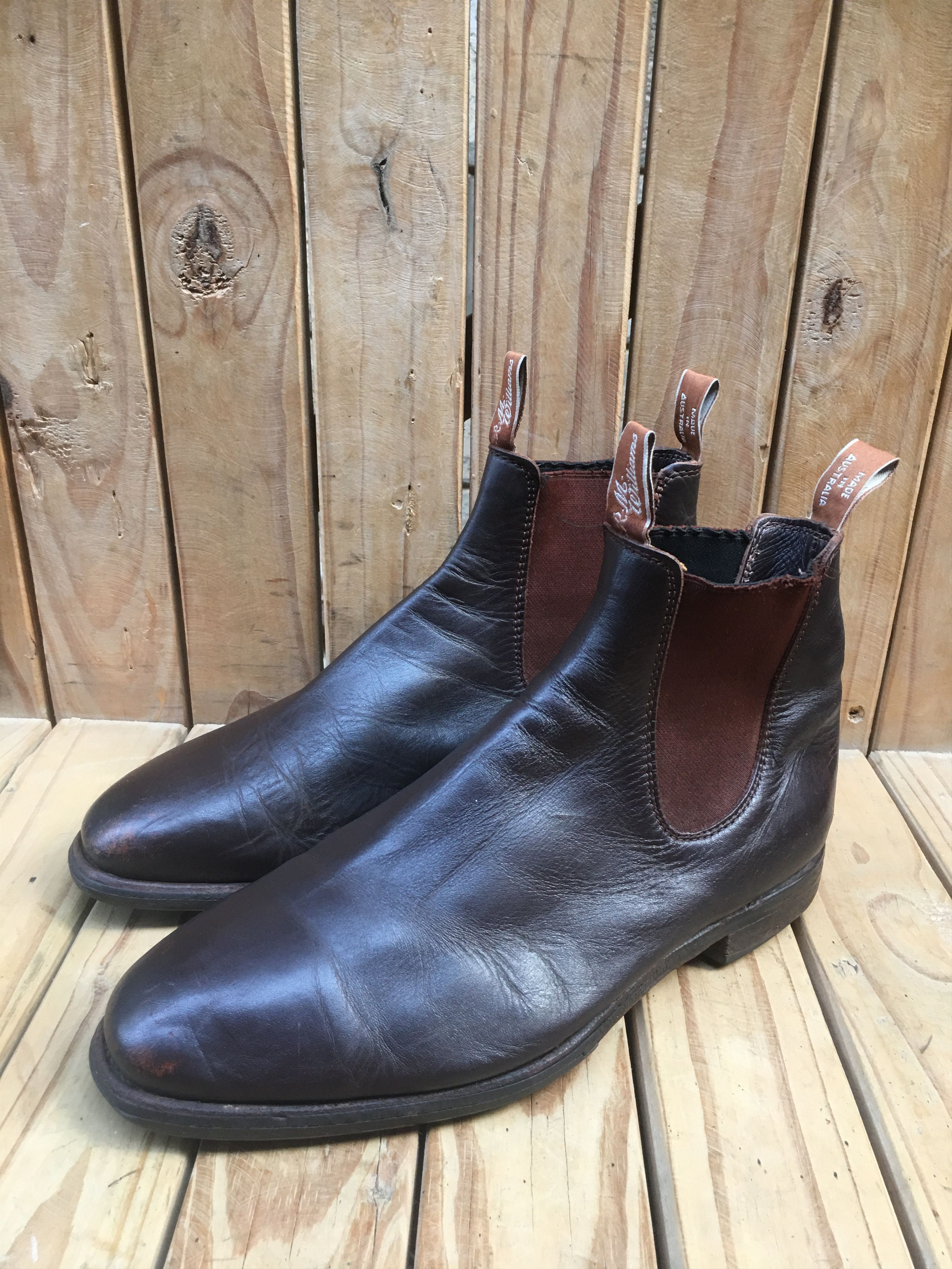 R.M. Williams RM Williams Brown Leather Boots Sz Uk 9.5 H USA 10.5 Size US 10.5 / EU 43-44 - 19 Thumbnail