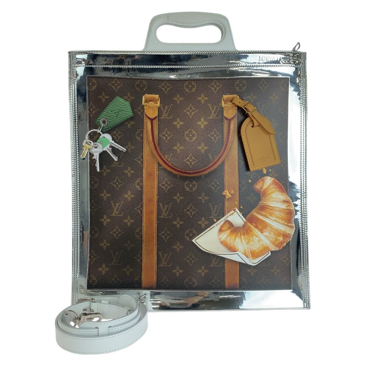 Louis Vuitton Louis Vuitton Monogram Freezer Sac Plat 2Way Tote Bag M23151 Canvas Shoulder Bag M23151 in Brown, Women's