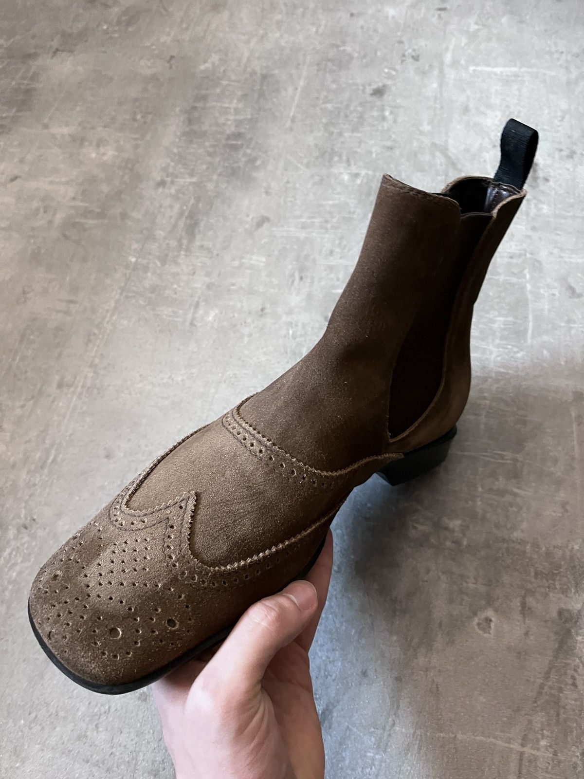 Miu Miu Miu Miu vintage chelsea boots 90s brown suede Size US 9 / EU 42 - 4 Thumbnail