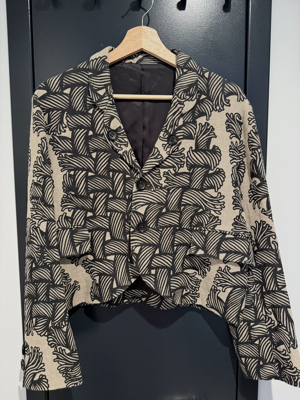 Christopher Nemeth Jacket 5180-Isle Rope Print-Natural