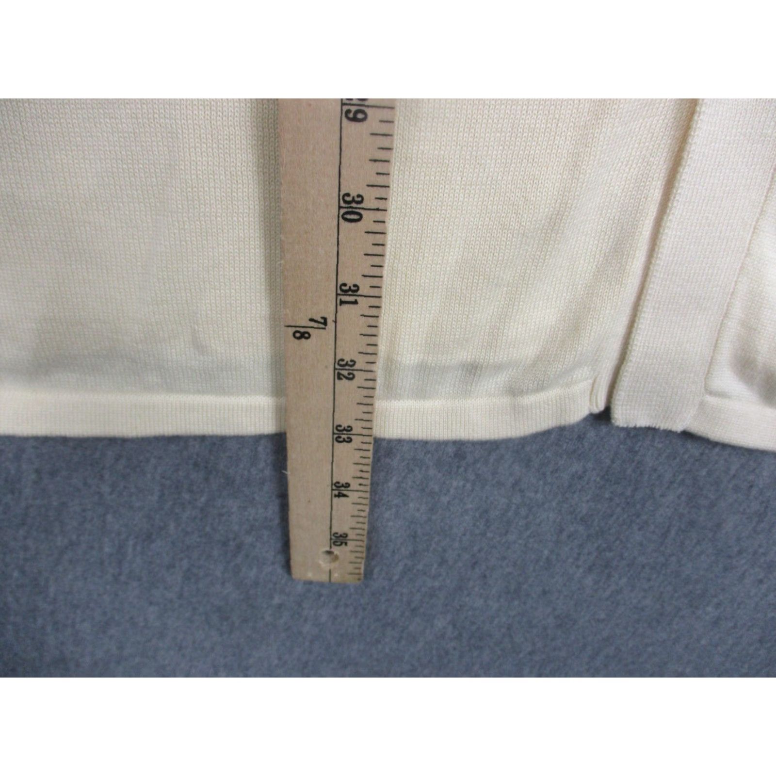 Vintage Paul Fredrick Sweater Mens 3XL Tall White Cotton Knit Polo Size US XXL / EU 58 / 5 - 5 Thumbnail