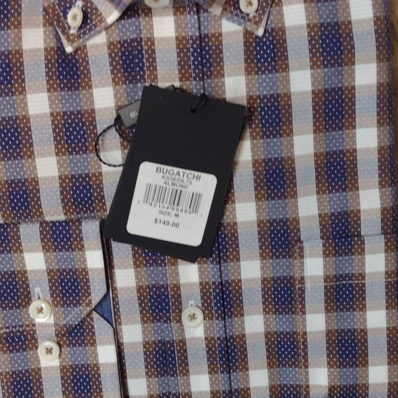 BUGATCHI Bugatchi long sleeve mens dress shirt size medium Size US M / EU 48-50 / 2 - 4 Thumbnail
