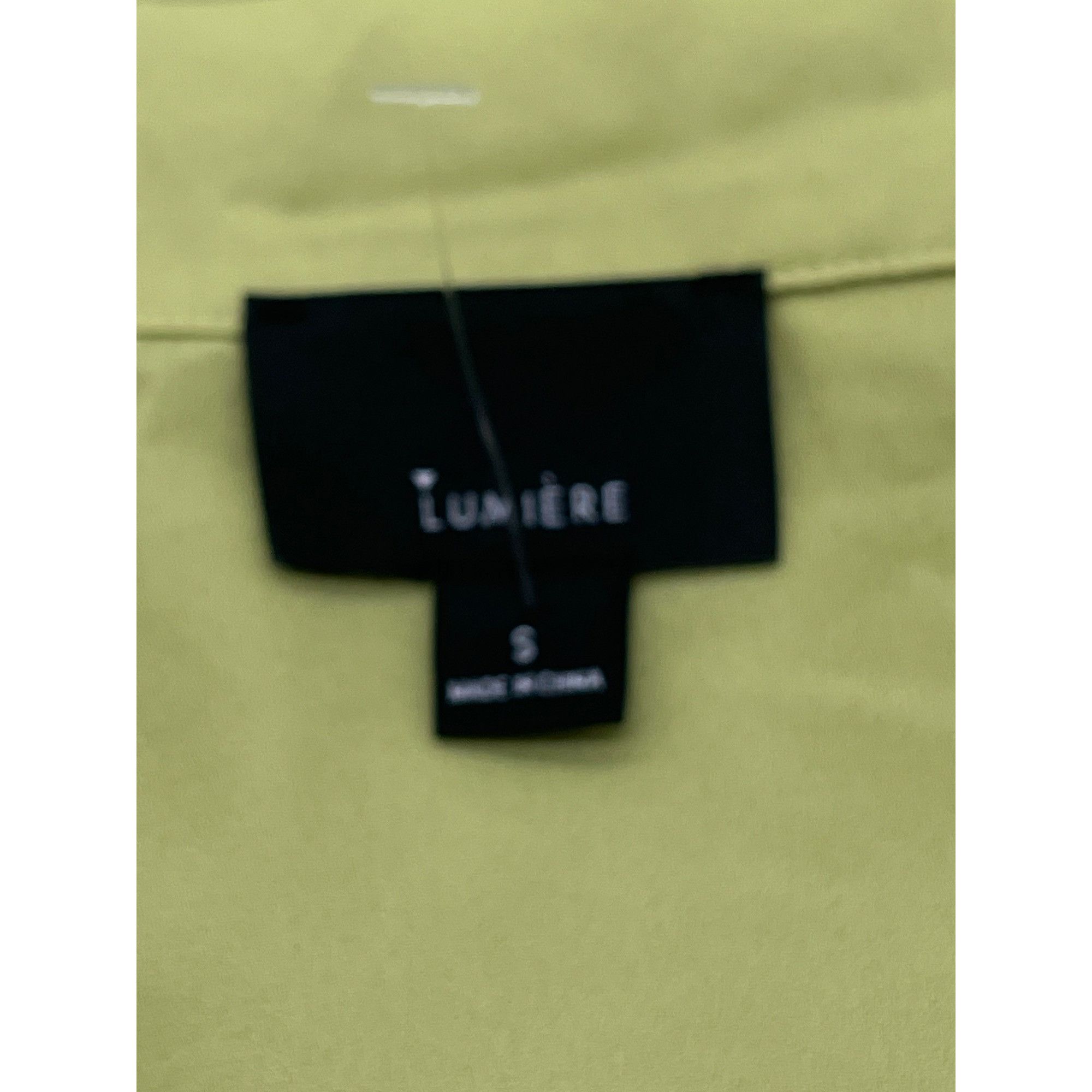 Other Lumiere Women’s Notched Collar Chiffon Top, Avocado, Sz. S Size S / US 4 / IT 40 - 6 Thumbnail