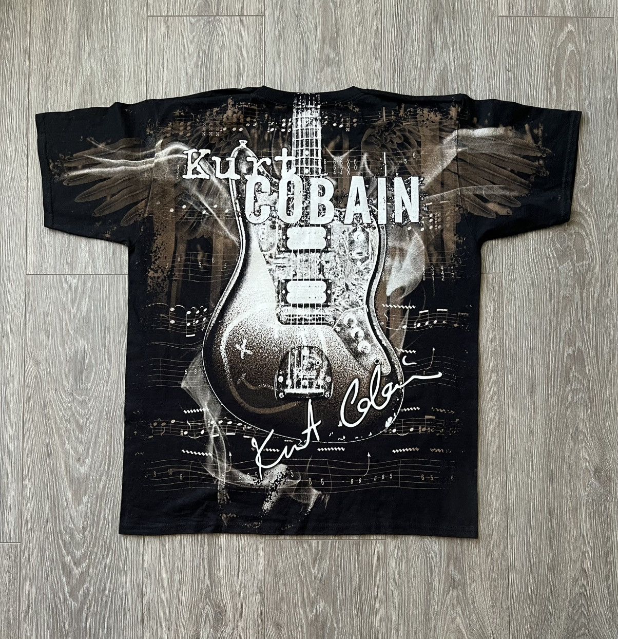 Band Tees 💥💥 Kurt Cobain Nirvana Band Tee Over Print Size US L / EU 52-54 / 3 - 7 Thumbnail