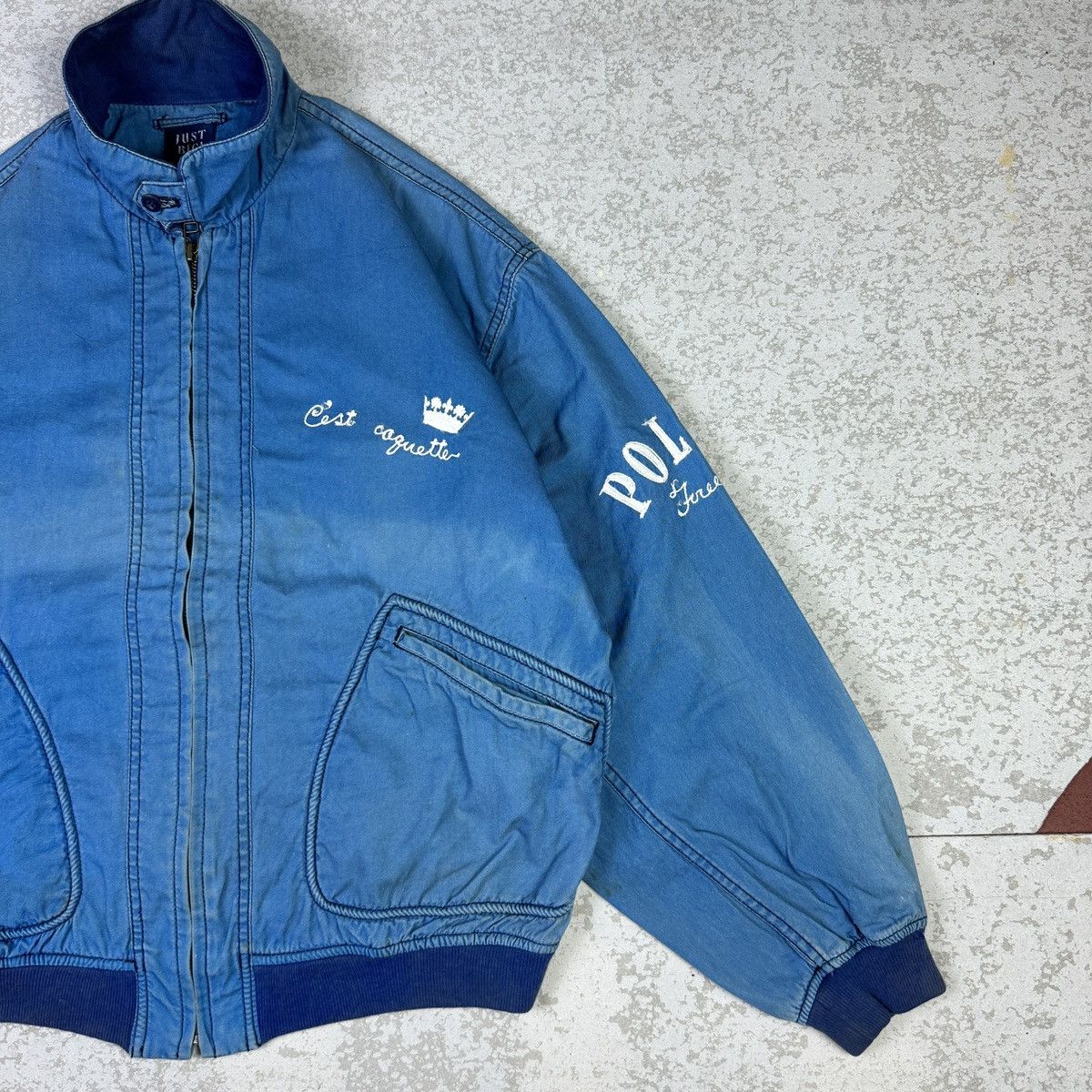 BIGI × Japanese Brand Vintage Faded Just Bigi Zip Up Jacket Size US M / EU 48-50 / 2 - 3 Thumbnail
