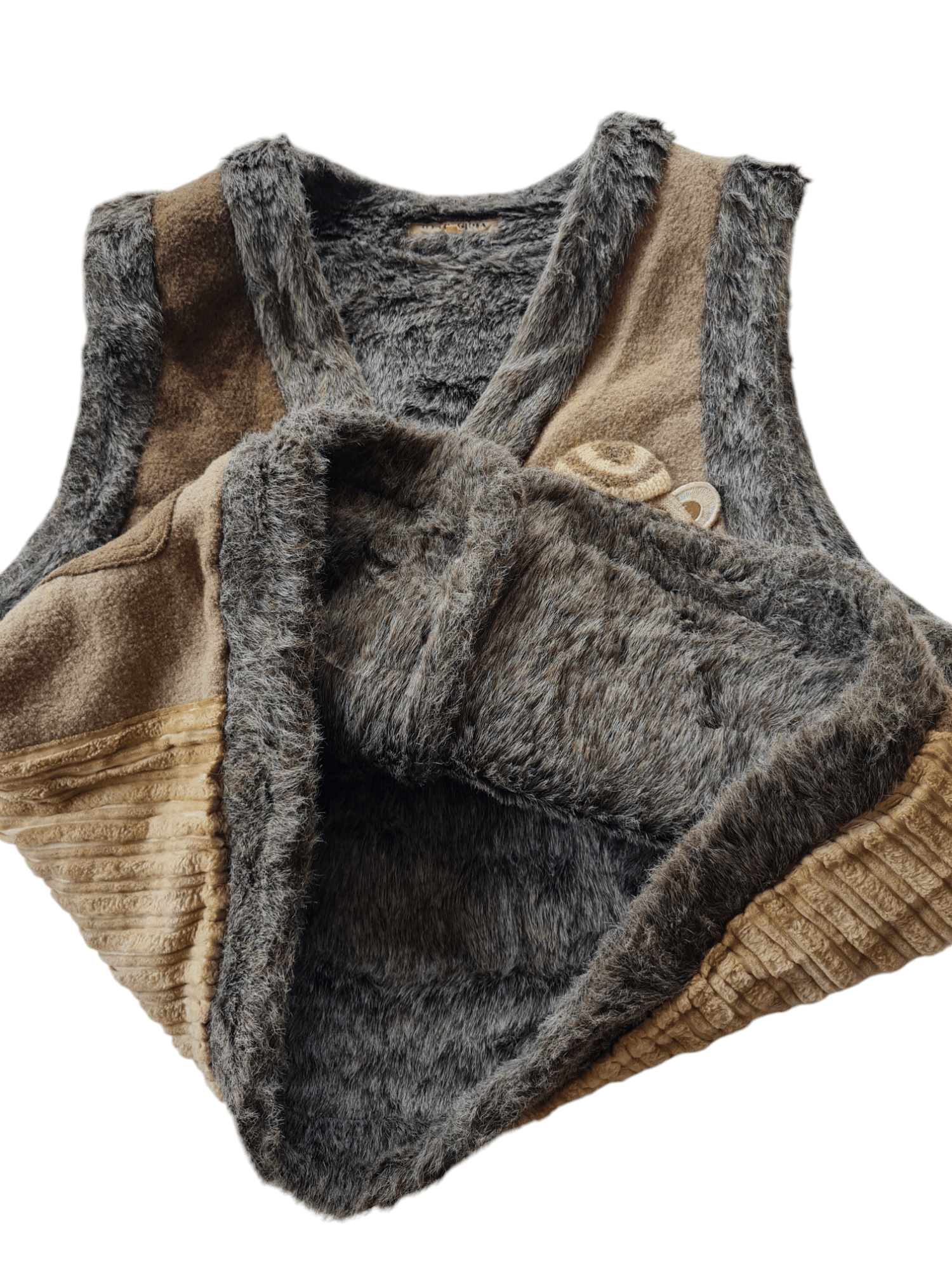 Otto × Vintage Vtg Otto Gioia Vest Fur Size US L / EU 52-54 / 3 - 8 Thumbnail