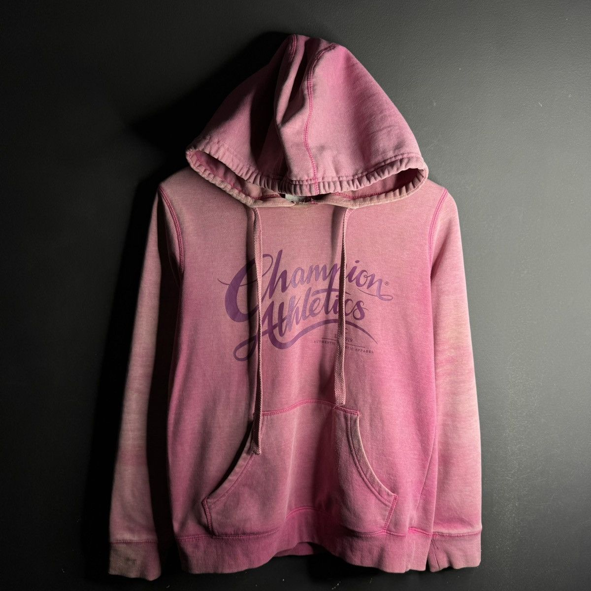 Vintage Distressed Vintage Y2K Sun Faded Champion Zip Up Hoodie Size US M / EU 48-50 / 2 - 1 Thumbnail
