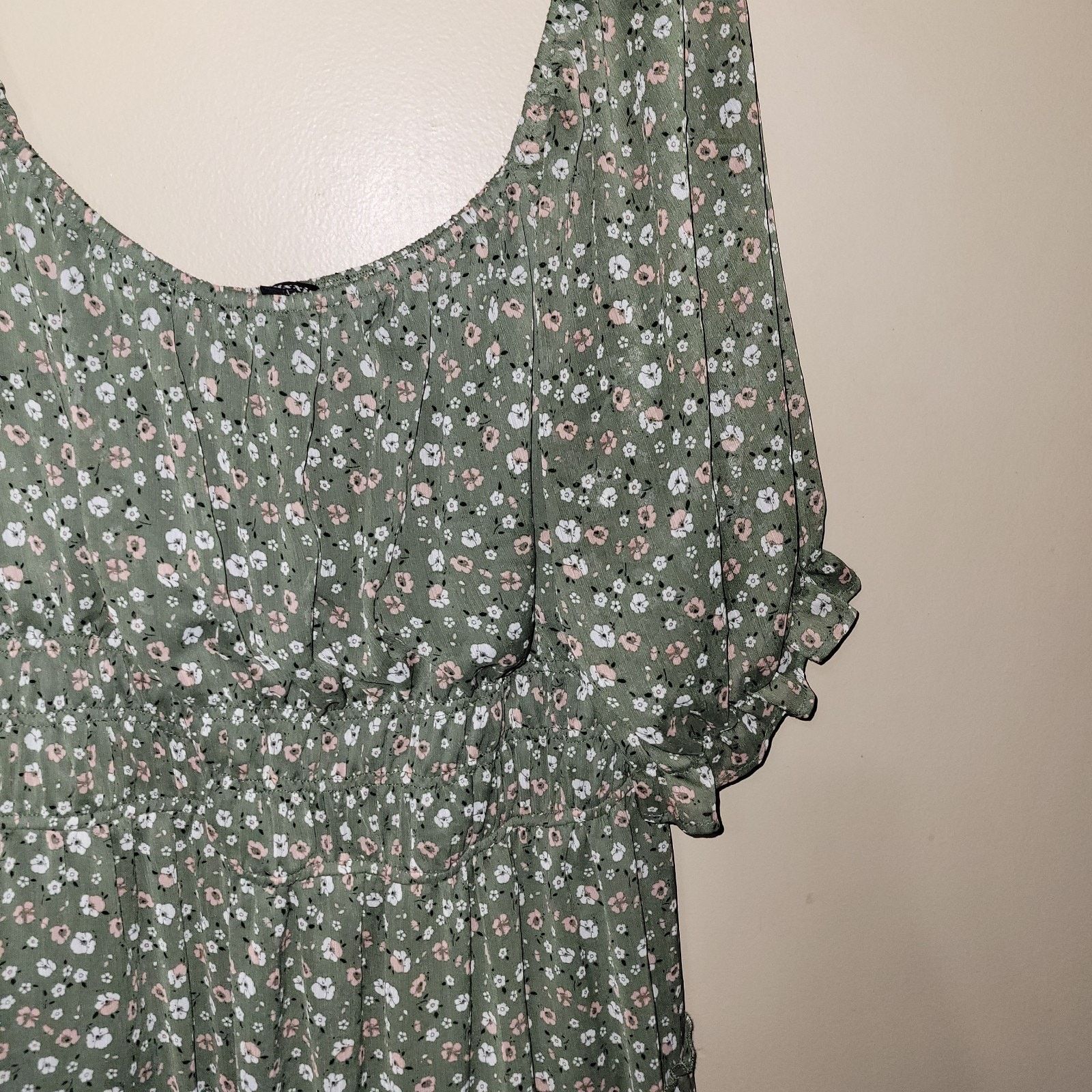 & Other Stories Trixxi Floral Thin Cottage Smocked Dress 3Xl Puff Sleeve Size 3XL / US 20-22 - 8 Thumbnail
