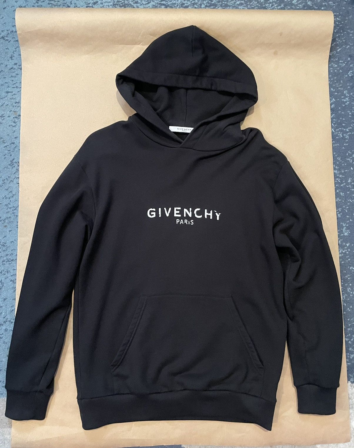 image of Givenchy Black Logo Hoodie, Men's (Size Small)