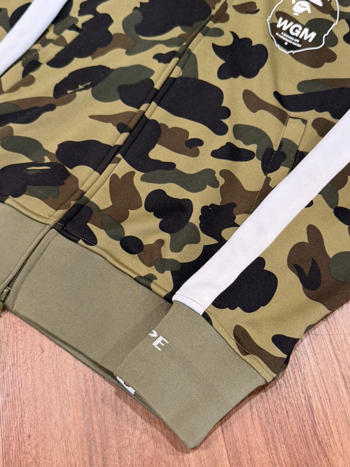 Bape BAPE - Green Camo Ape Head WGM Track Jacket - Medium Size US M / EU 48-50 / 2 - 2 Thumbnail