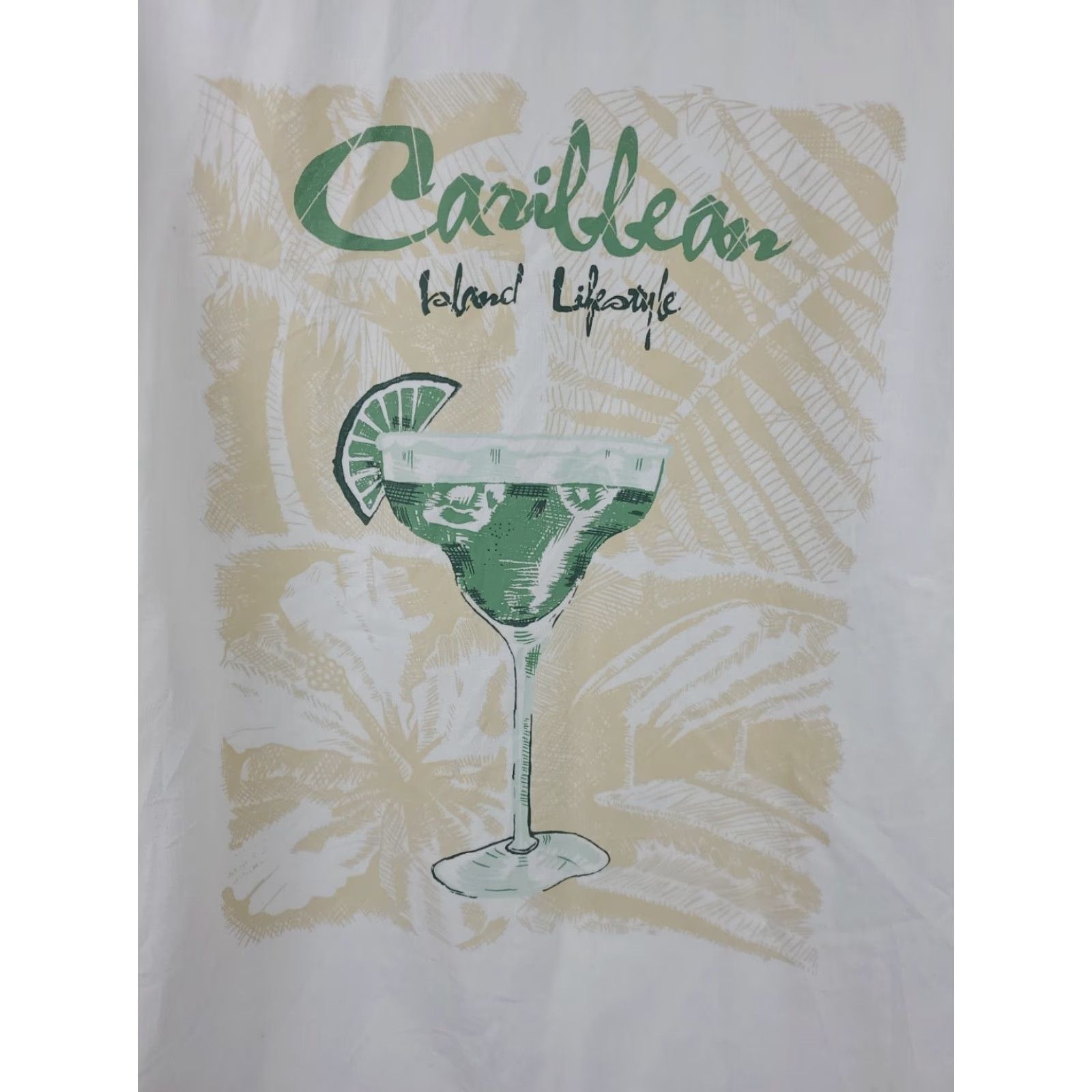 Vintage Caribbean Shirt Hawaiian Pineapple Creme Button-Up Short Sleeve Men's XL Size Size US XL / EU 56 / 4 - 7 Thumbnail