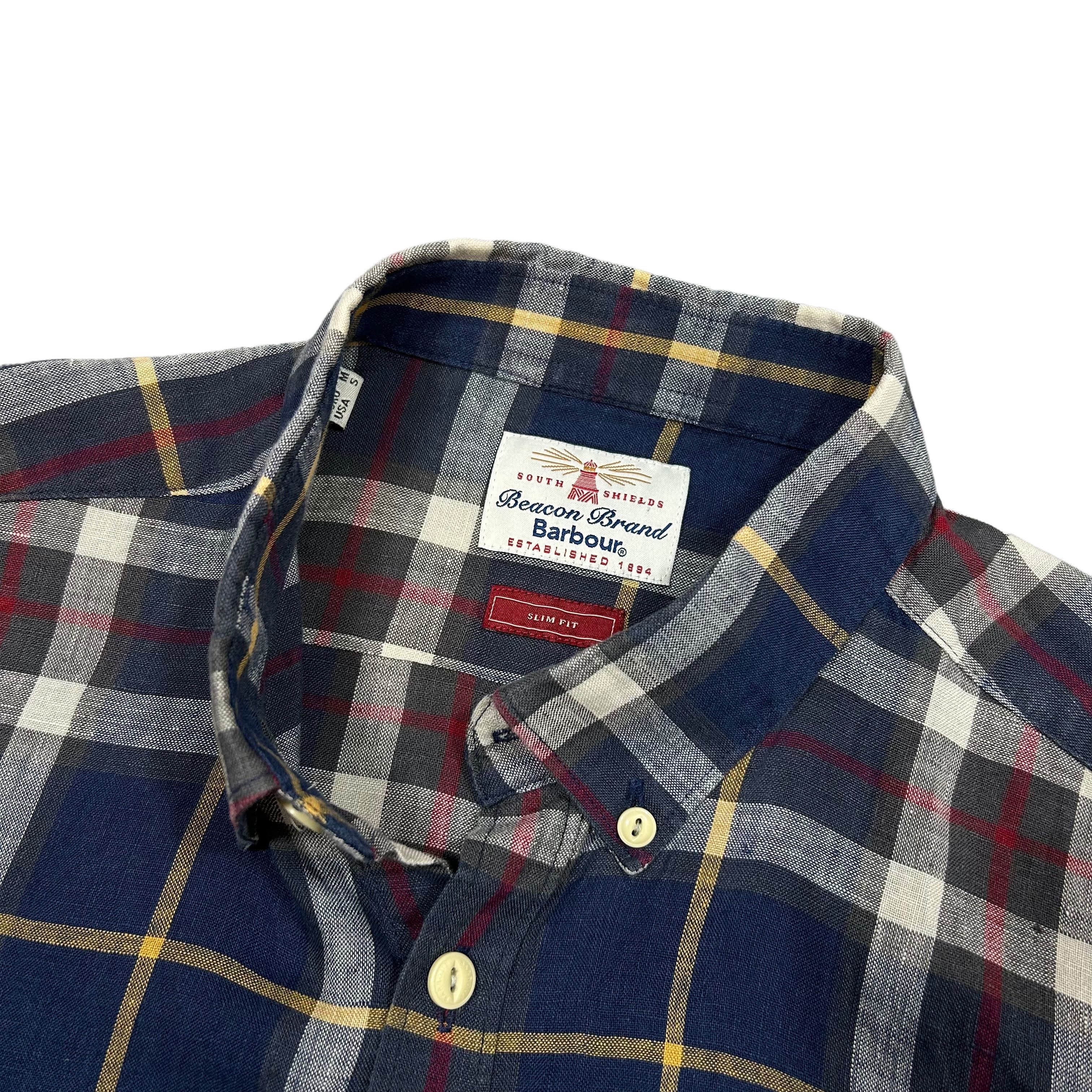 Barbour Barbour Beacon Linen Blue Plaid Check Shirt Slim Fit Size S Size US S / EU 44-46 / 1 - 5 Thumbnail