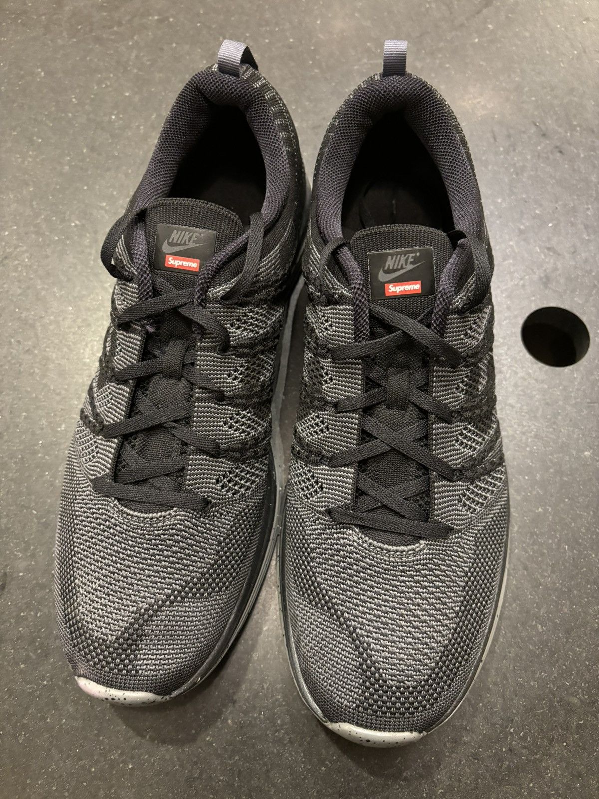 Nike × Supreme Supreme Flyknit Lunar1+ ‘Black’ Size US 12 / EU 45 - 2 Thumbnail